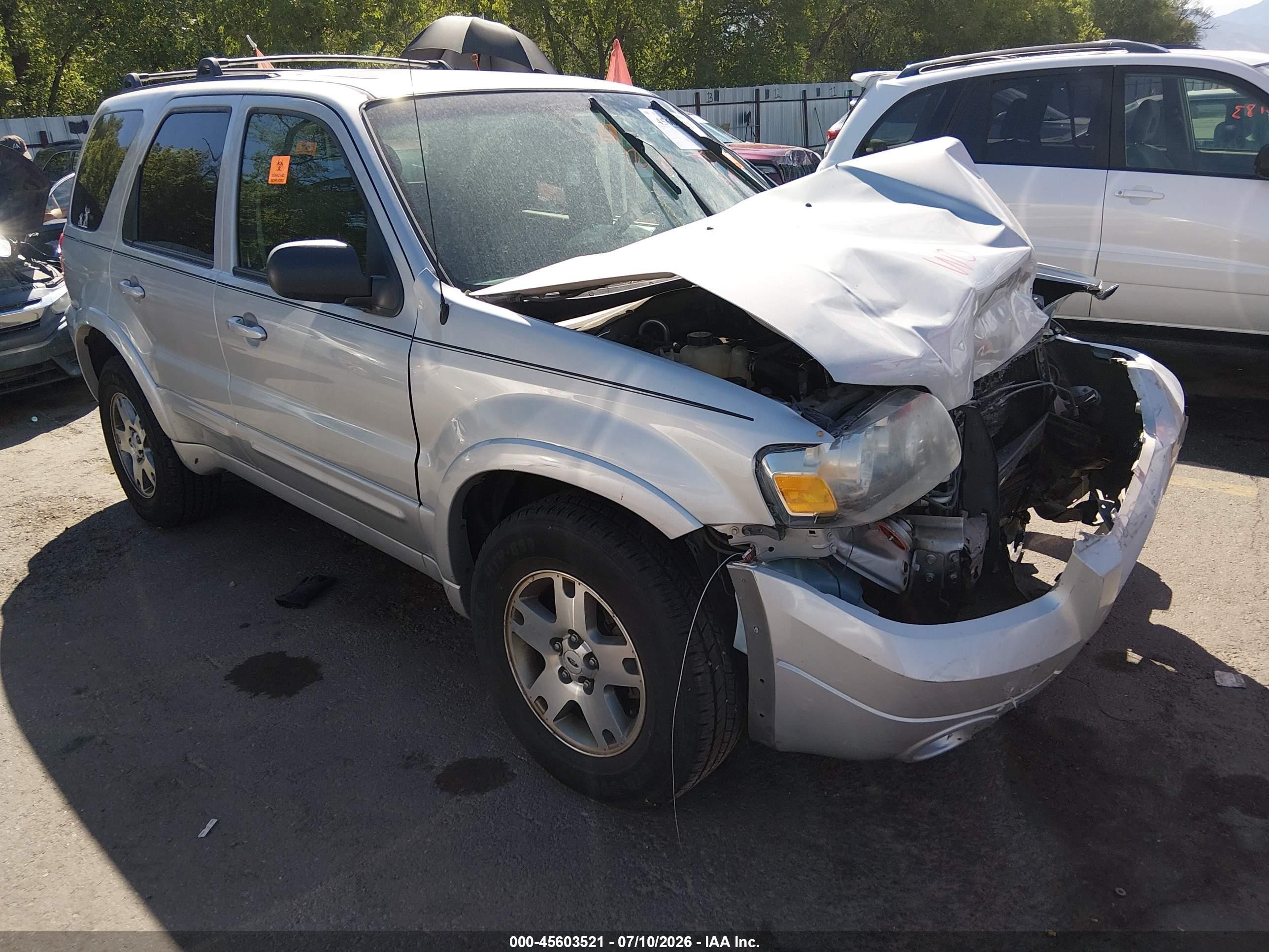 2005 Ford Escape Limited, VIN 1FMYU94145KB49792 — Front end