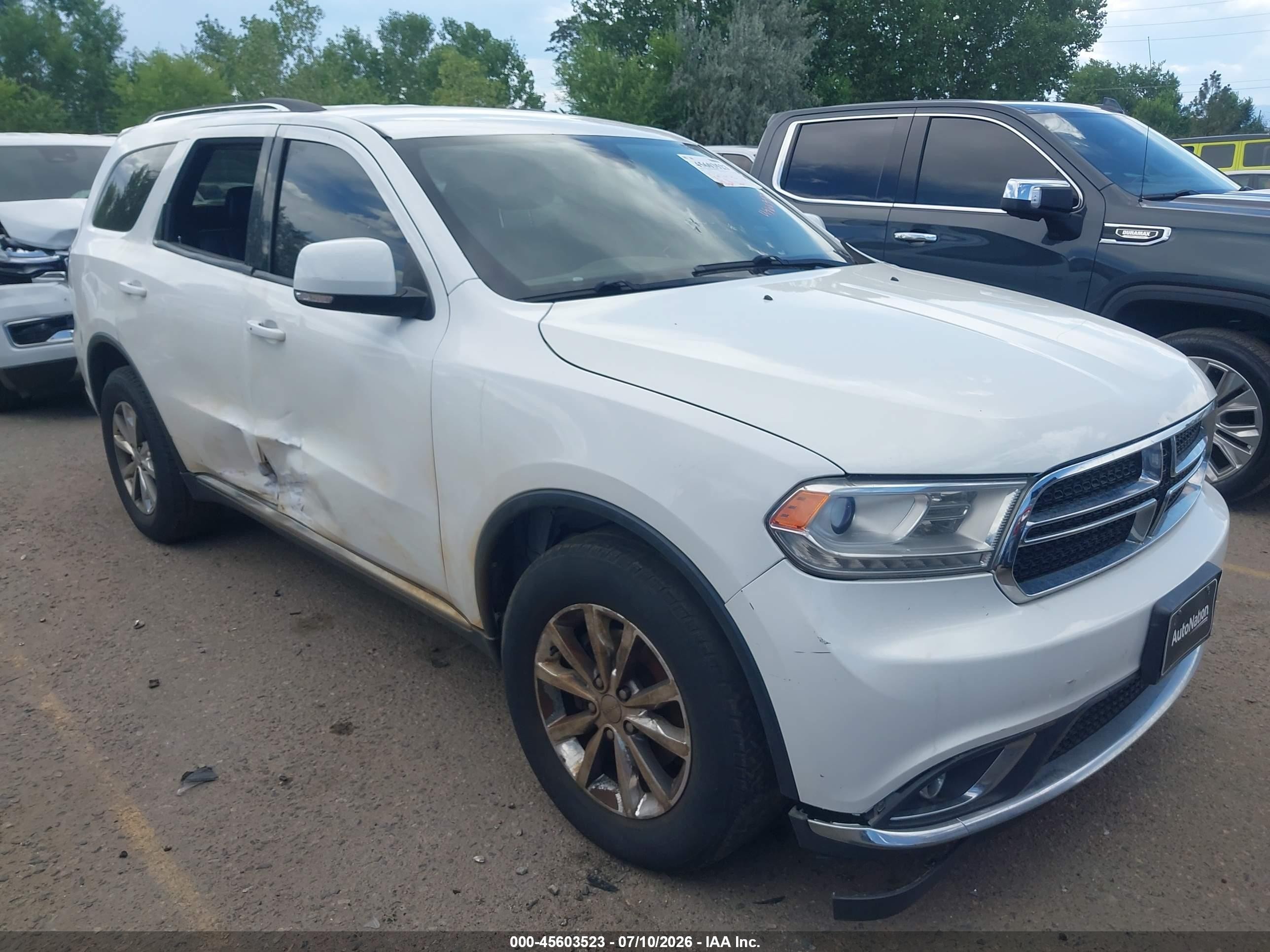2015 Dodge Durango Limited, VIN 1C4RDJDG9FC837412 — All over