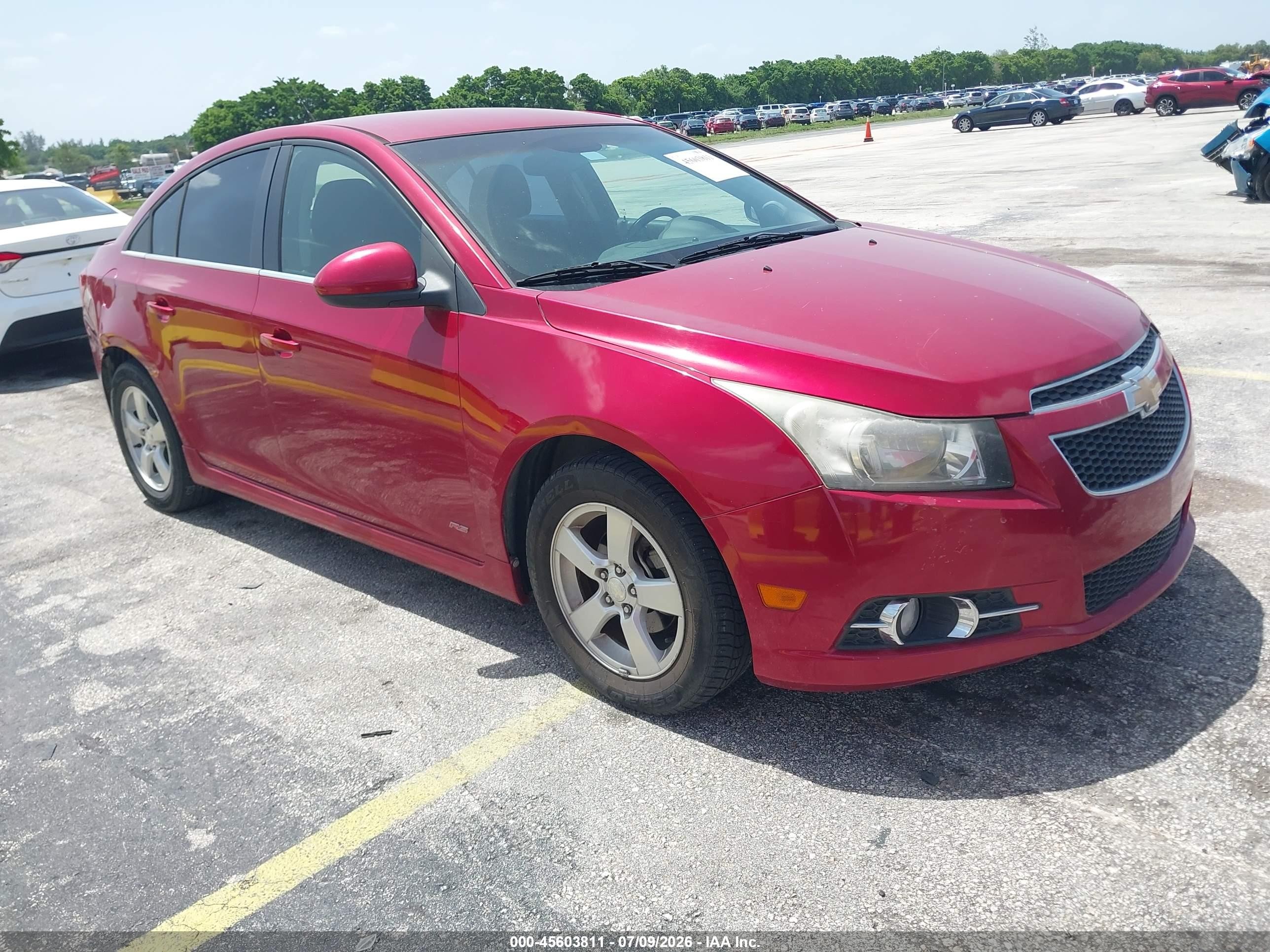2012 Chevrolet Cruze 1LT, VIN 1G1PL5SC2C7139688 — Side