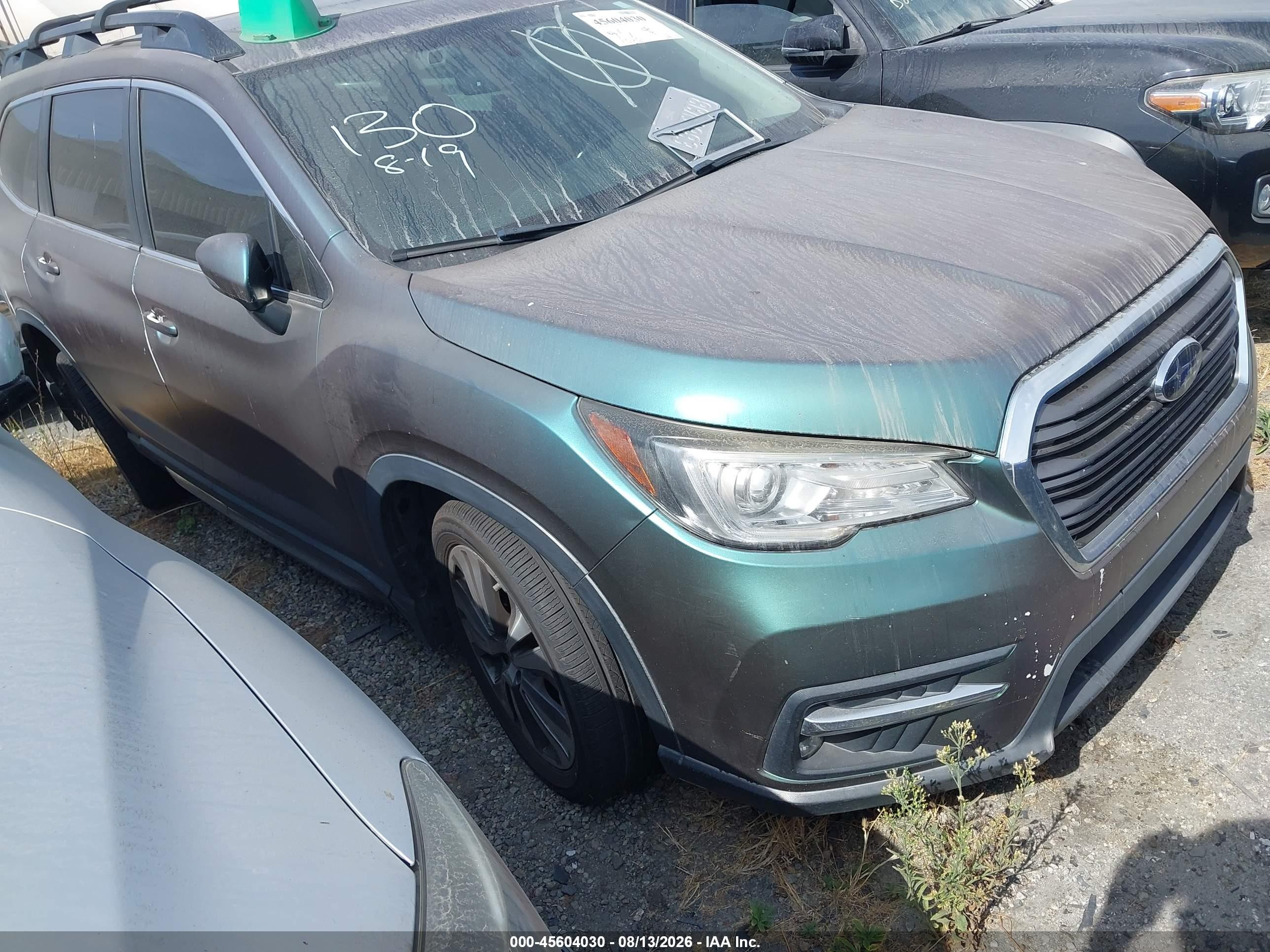 2019 Subaru Ascent Limited, VIN 4S4WMAPD5K3436482 — Rear end