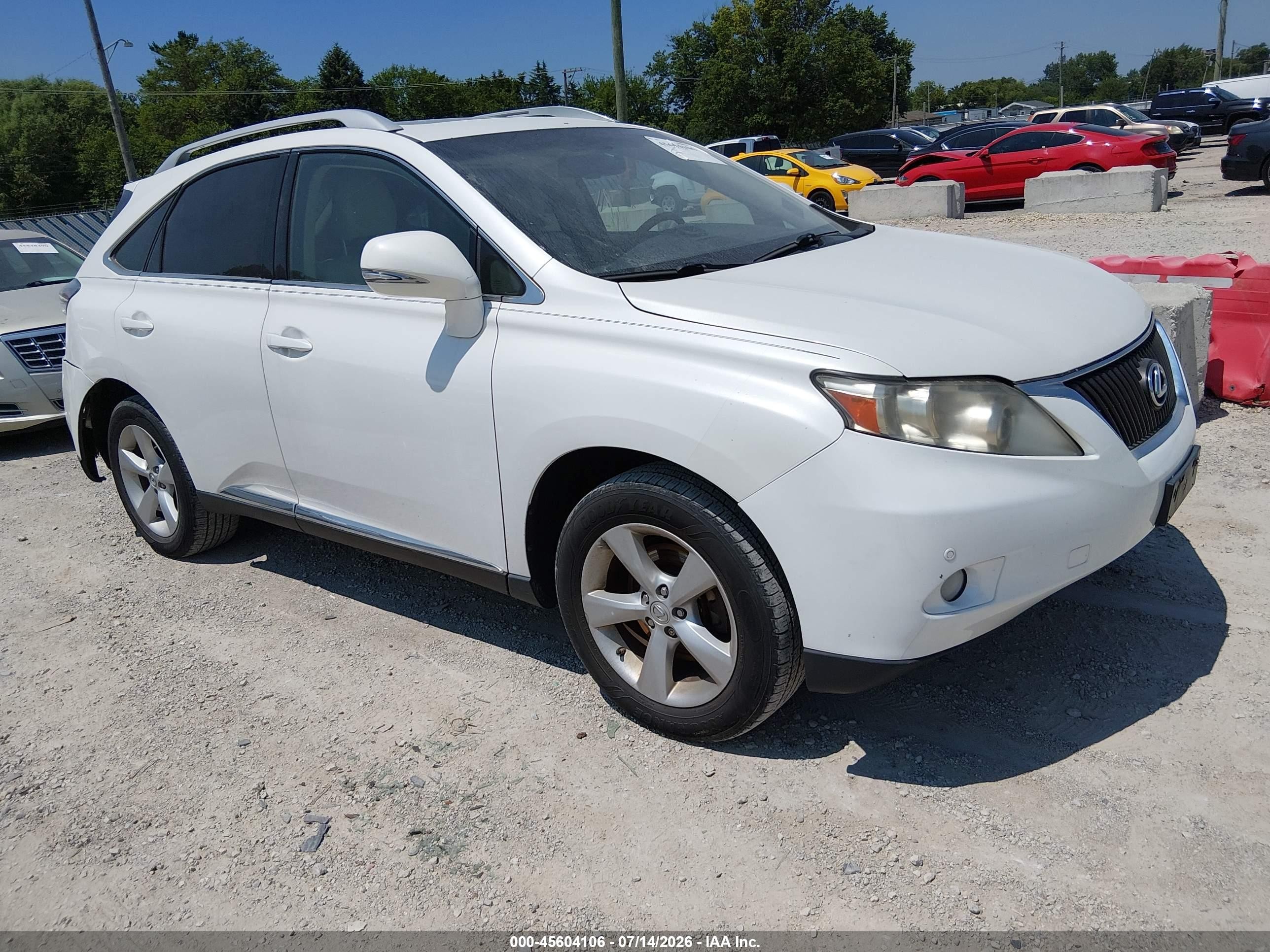 2012 Lexus RX 350, VIN 2T2BK1BA8CC149289 — Rear end