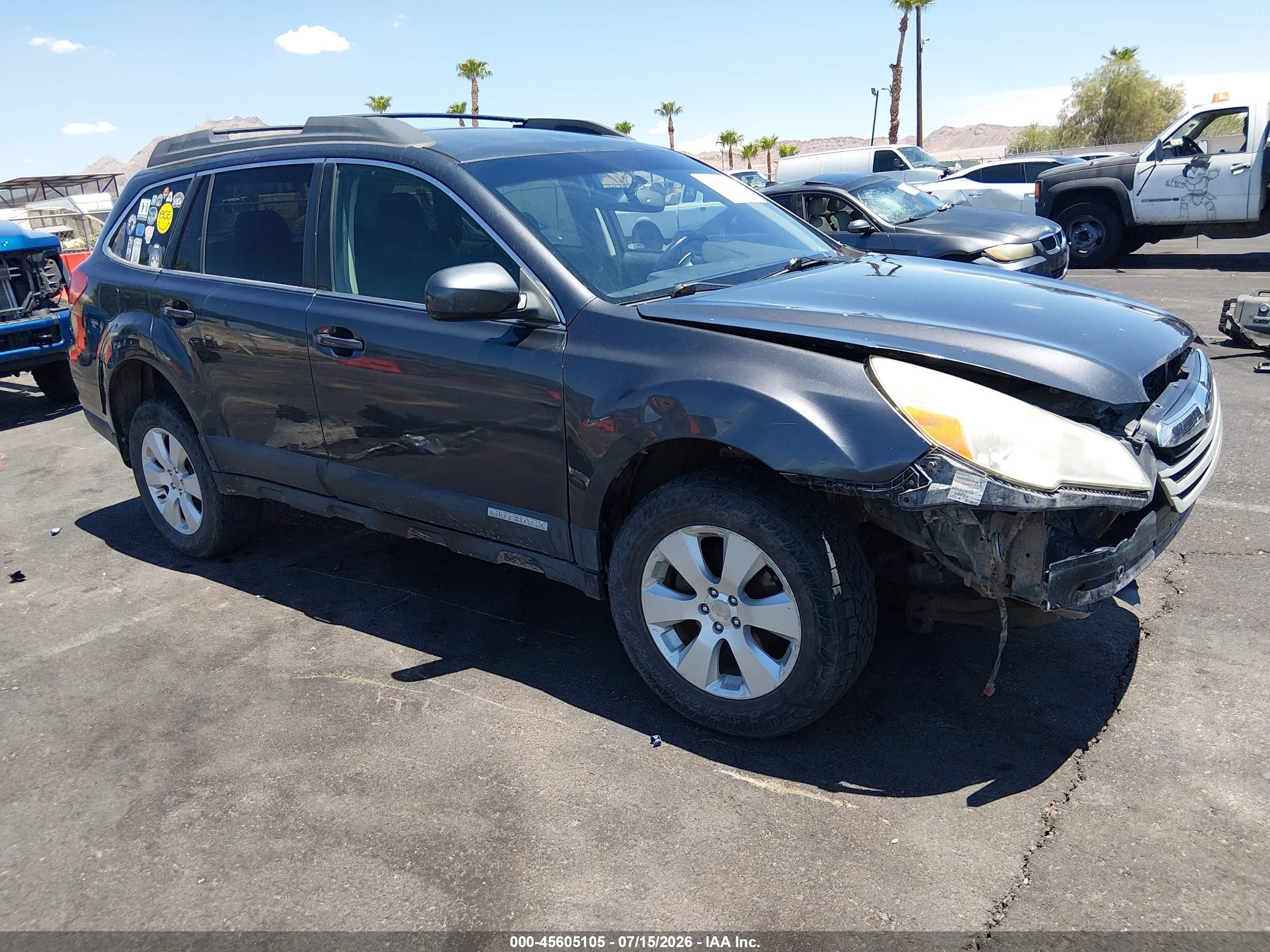 2012 Subaru Outback Prem, VIN 4S4BRCCCXC3252603 — Front end