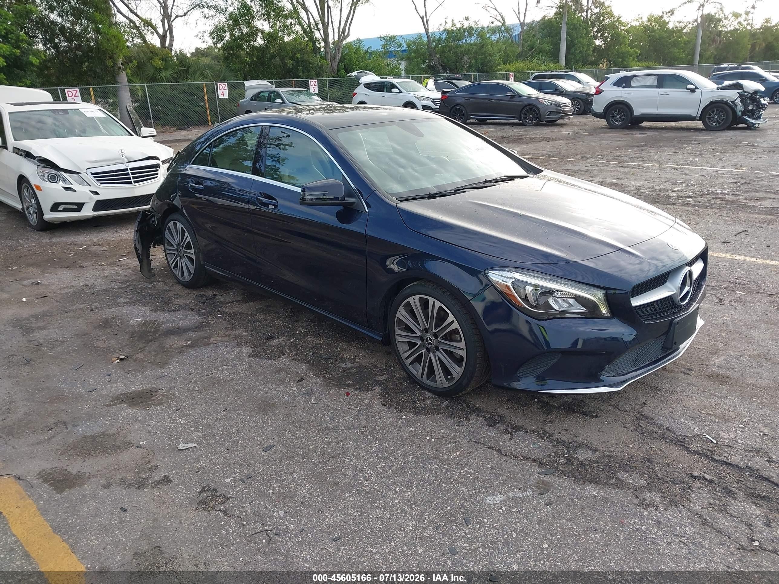 2018 Mercedes-Benz CLA 250, VIN WDDSJ4EBXJN602213 — Rear end