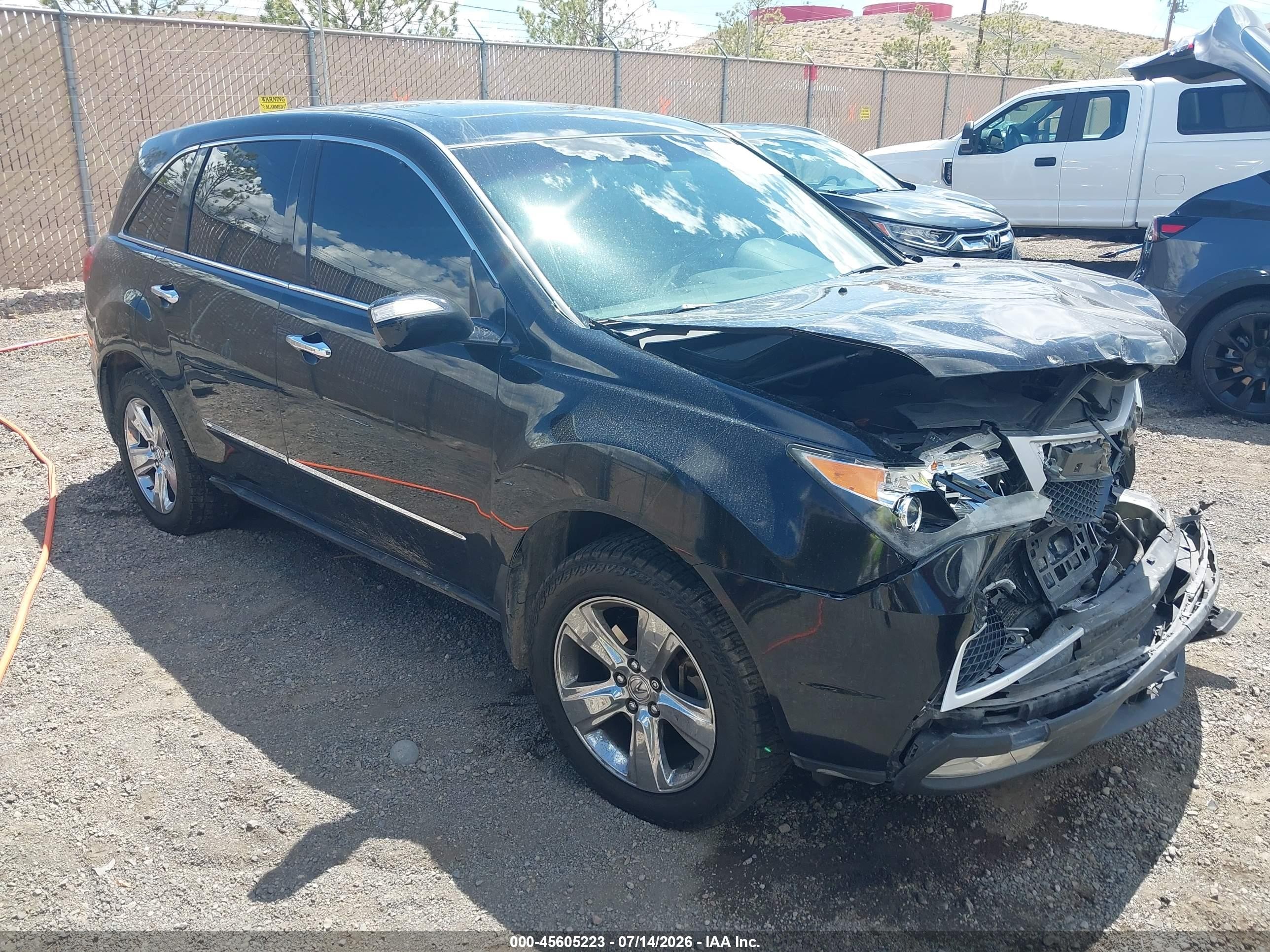 2012 Acura MDX, VIN 2HNYD2H24CH536680 — Front end
