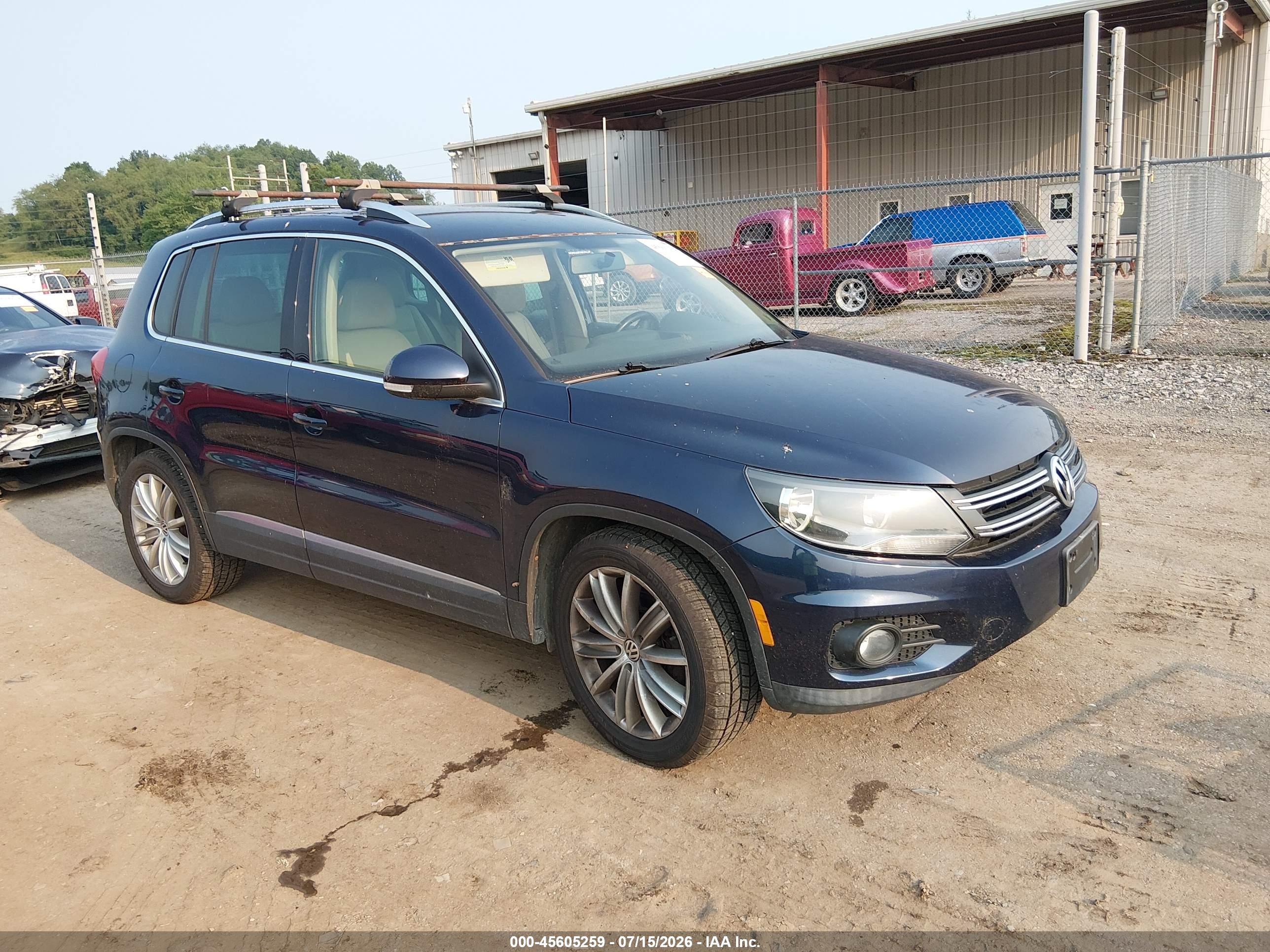 2013 Volkswagen Tiguan S, VIN WVGBV7AX8DW544159 — Normal wear