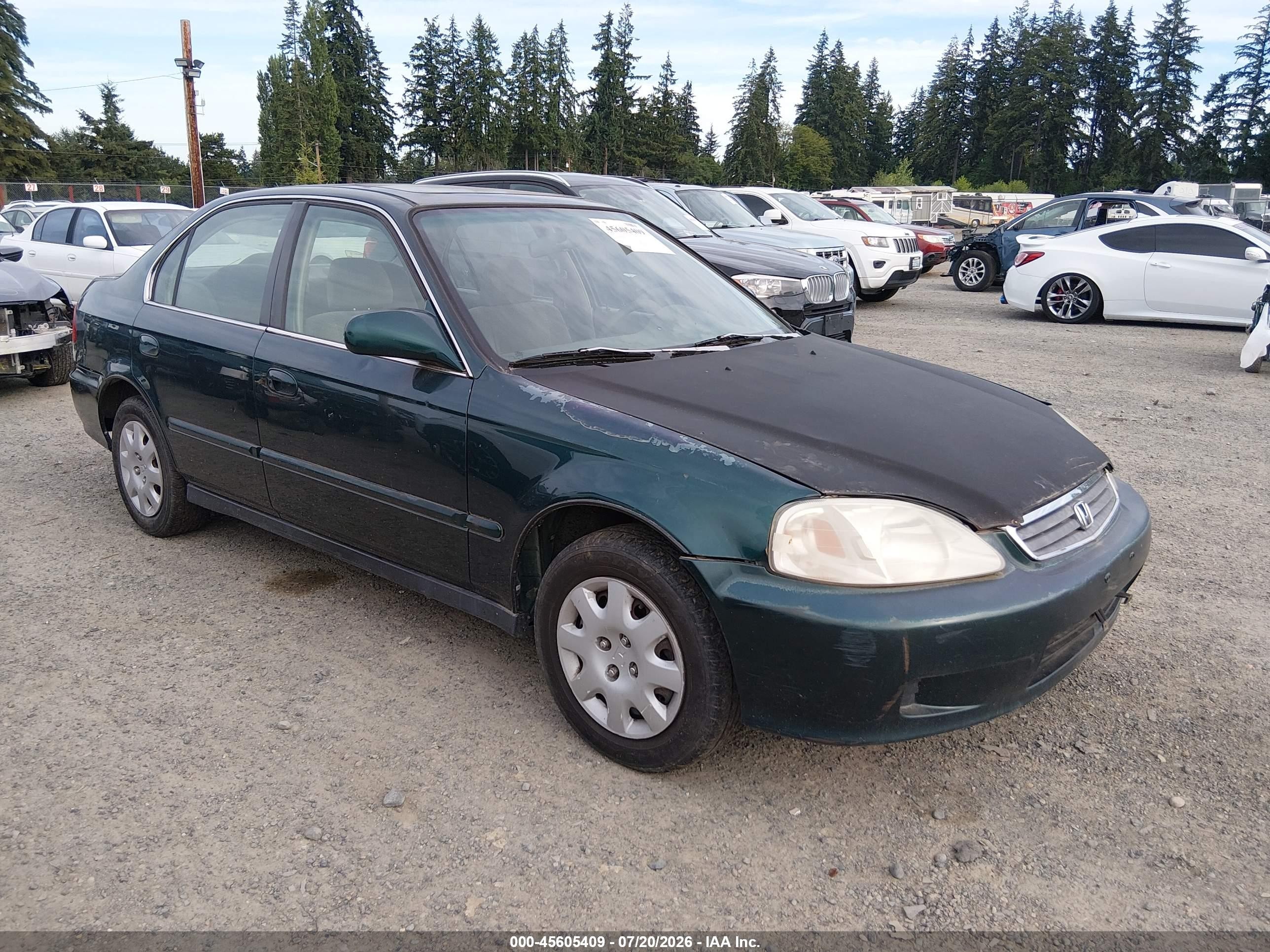 1999 Honda Civic EX, VIN JHMEJ8648XS000093 — Обычный износ