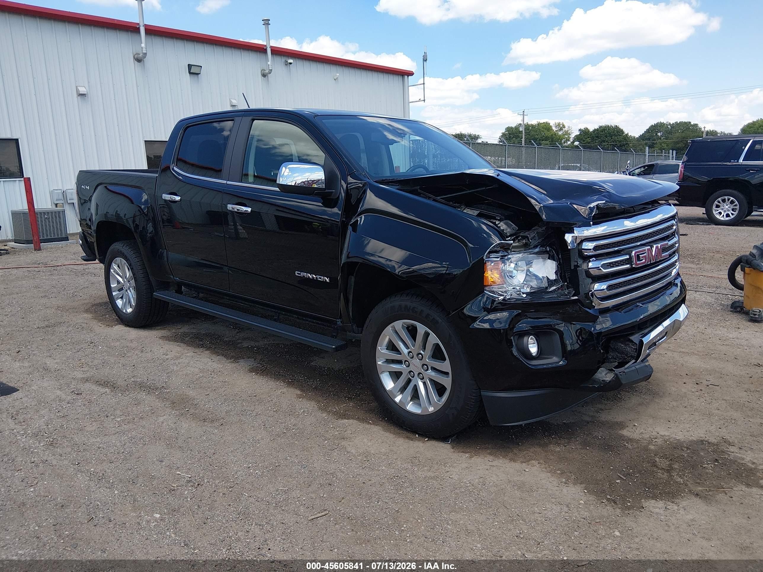 2019 GMC Canyon 4WD SLT, VIN 1GTG6DEN9K1136049 — Front end