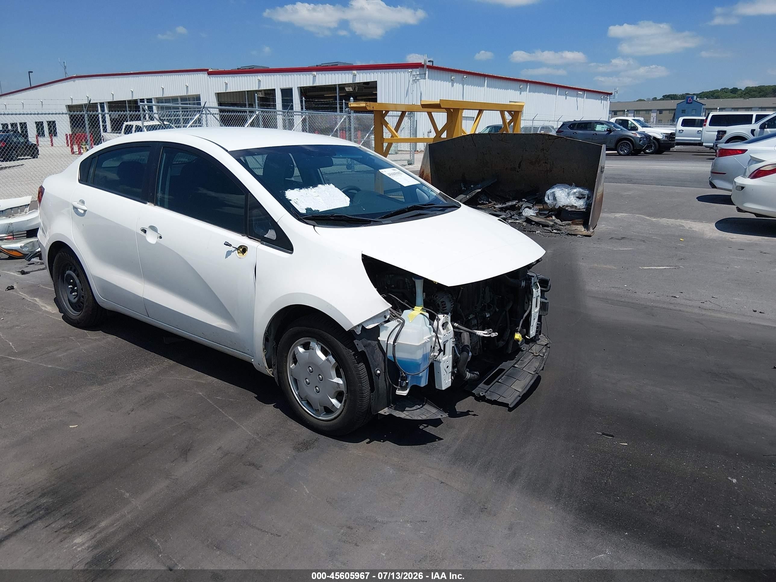 2016 Kia Rio LX, VIN KNADM4A32G6646490 — Front end