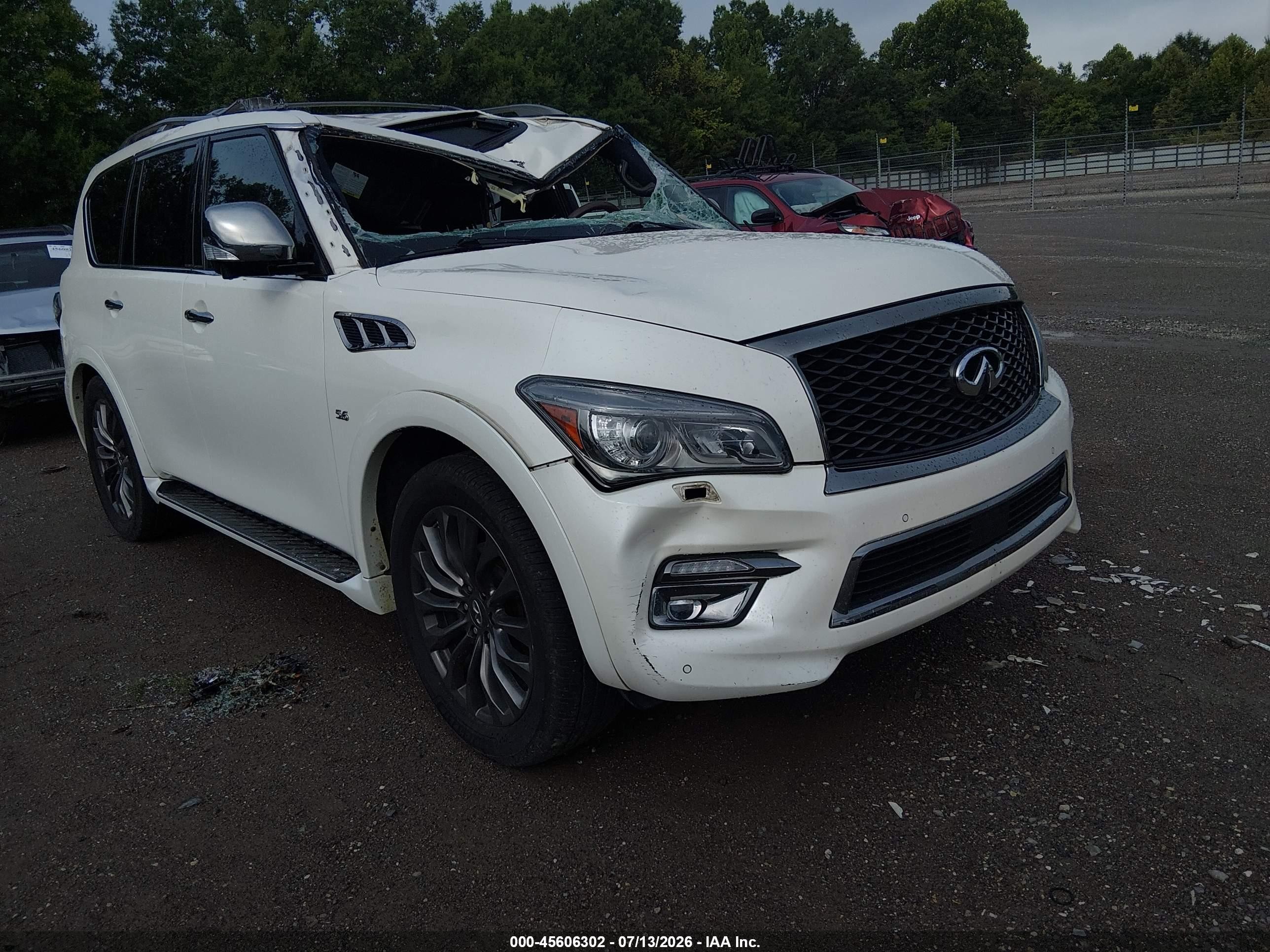 2017 Infiniti QX80, VIN JN8AZ2NE9H9157225 — Roof