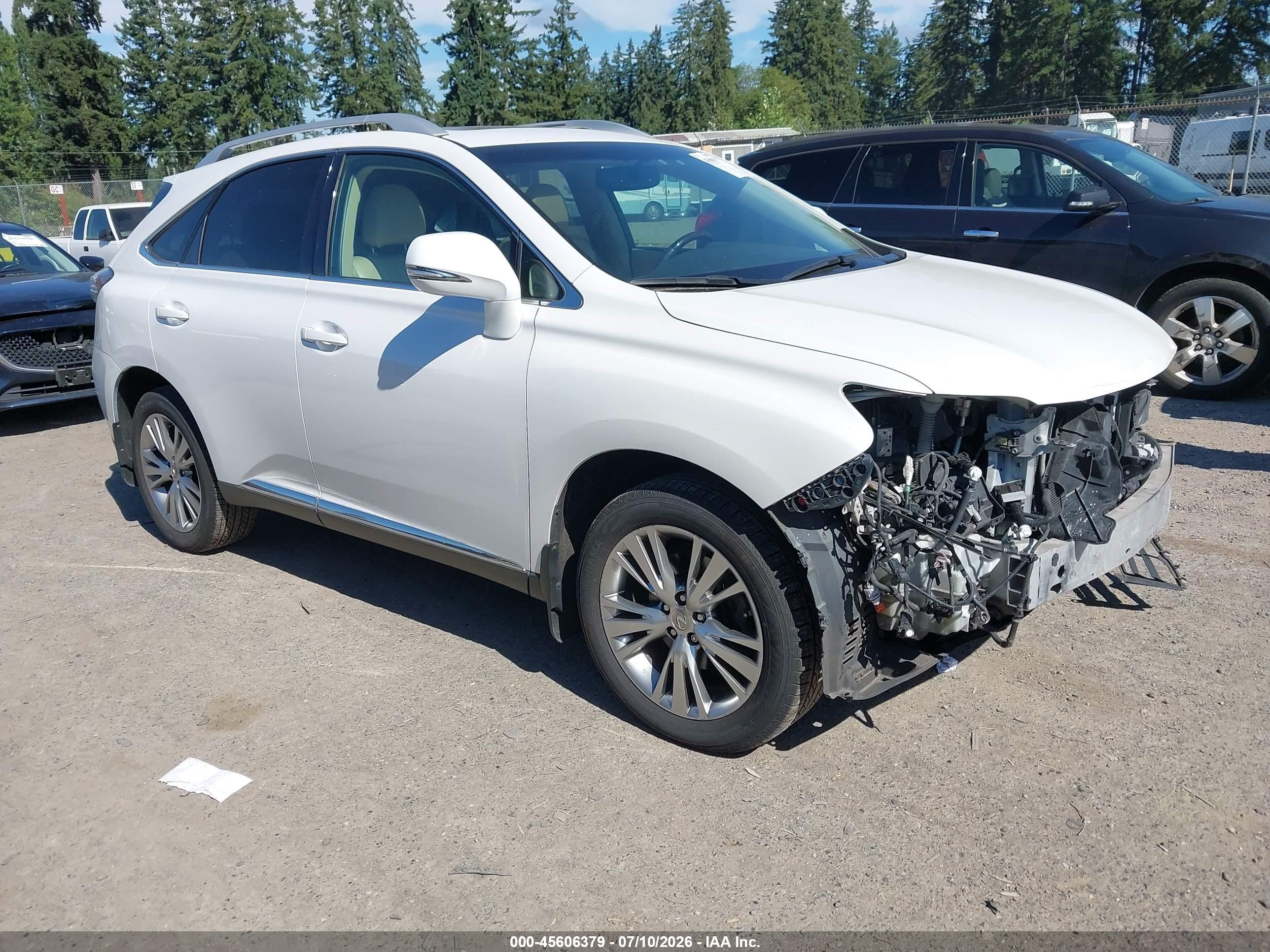 2013 Lexus RX 350, VIN 2T2BK1BA0DC158263 — Front end