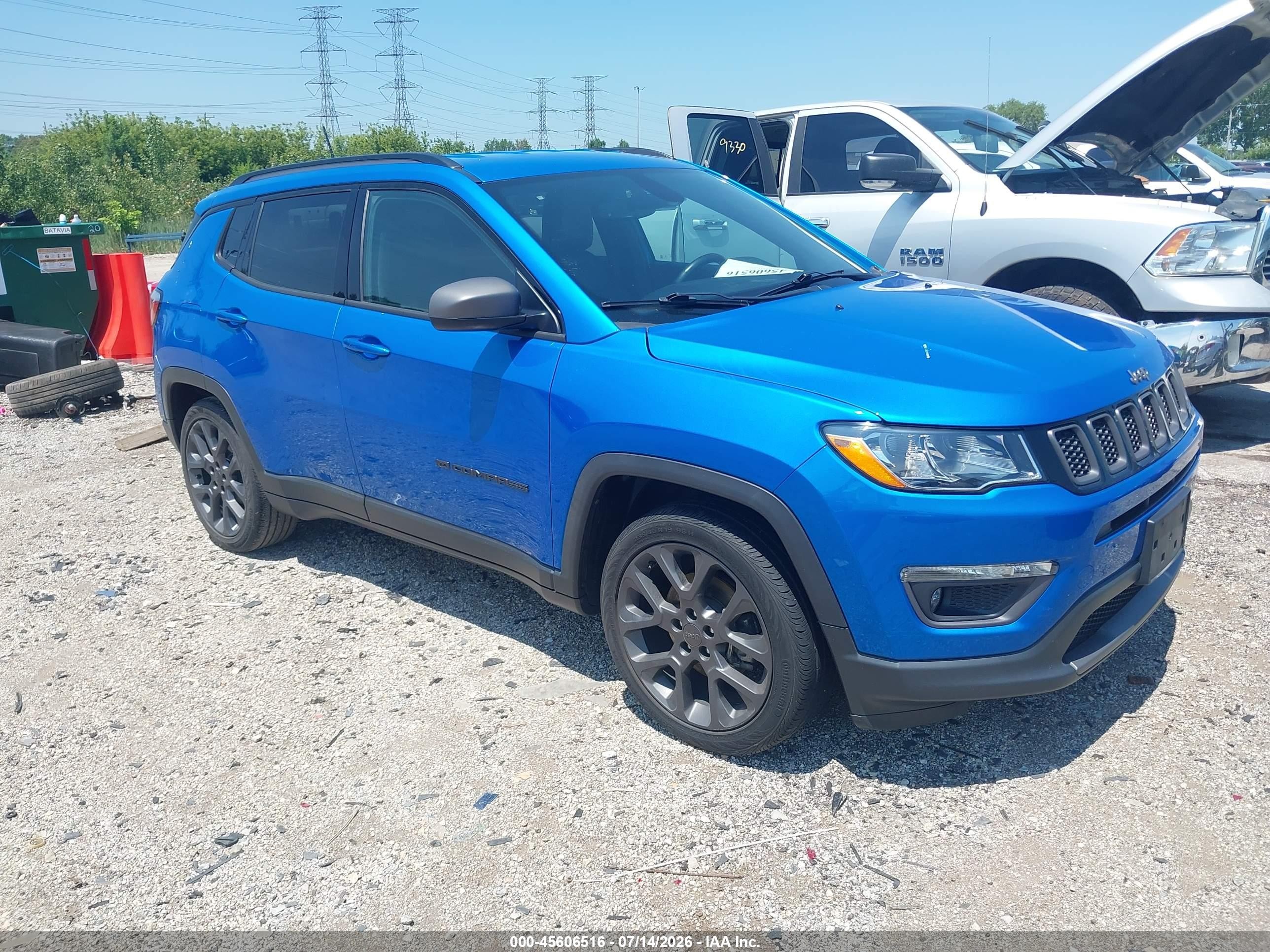2021 Jeep Compass 80th Anniversary, VIN 3C4NJCEB4MT532844 — Side