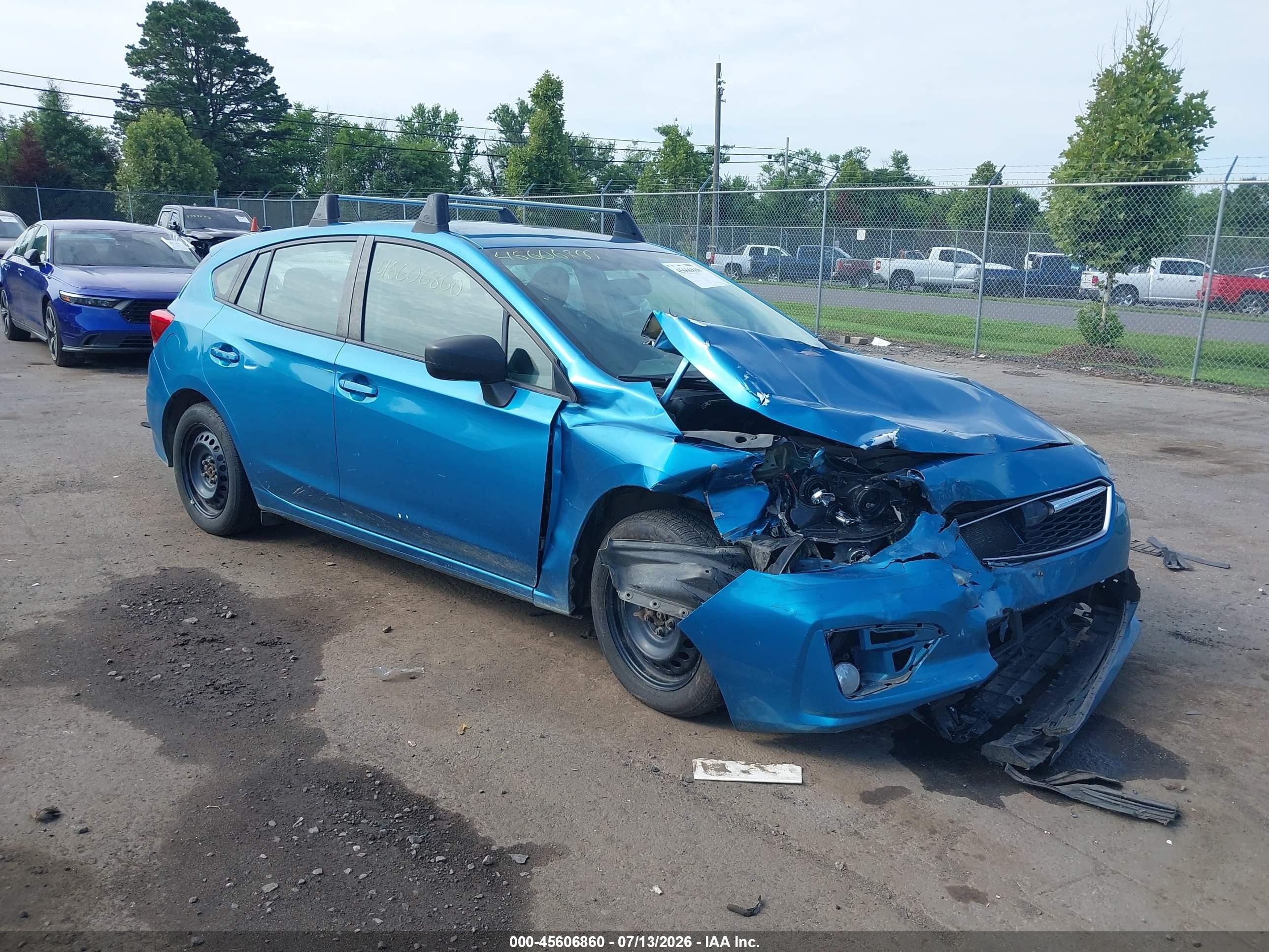 2017 Subaru Impreza, VIN 4S3GTAA61H3725325 — Front end