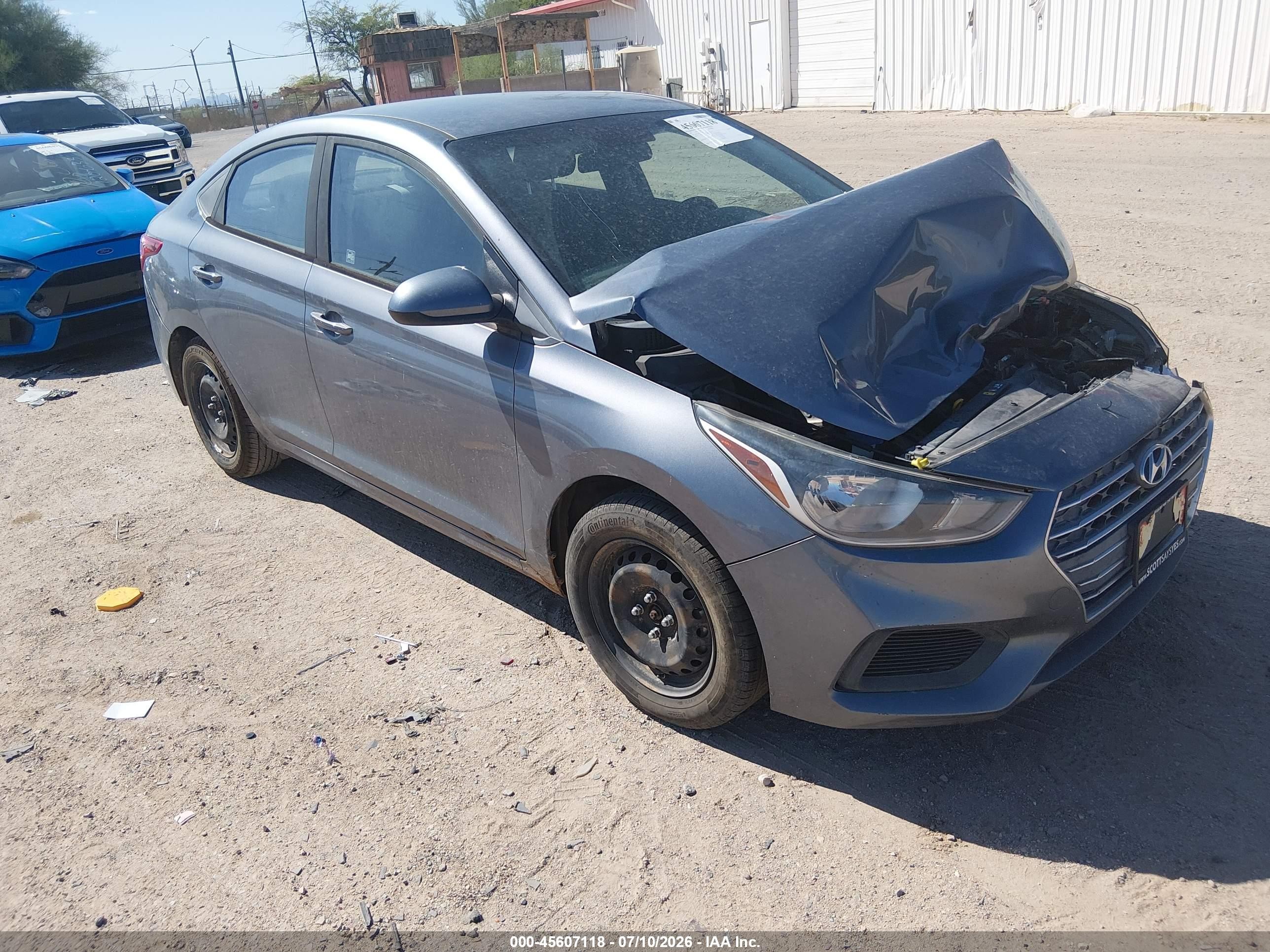 2019 Hyundai Accent SE, VIN 3KPC24A3XKE071840 — Front end
