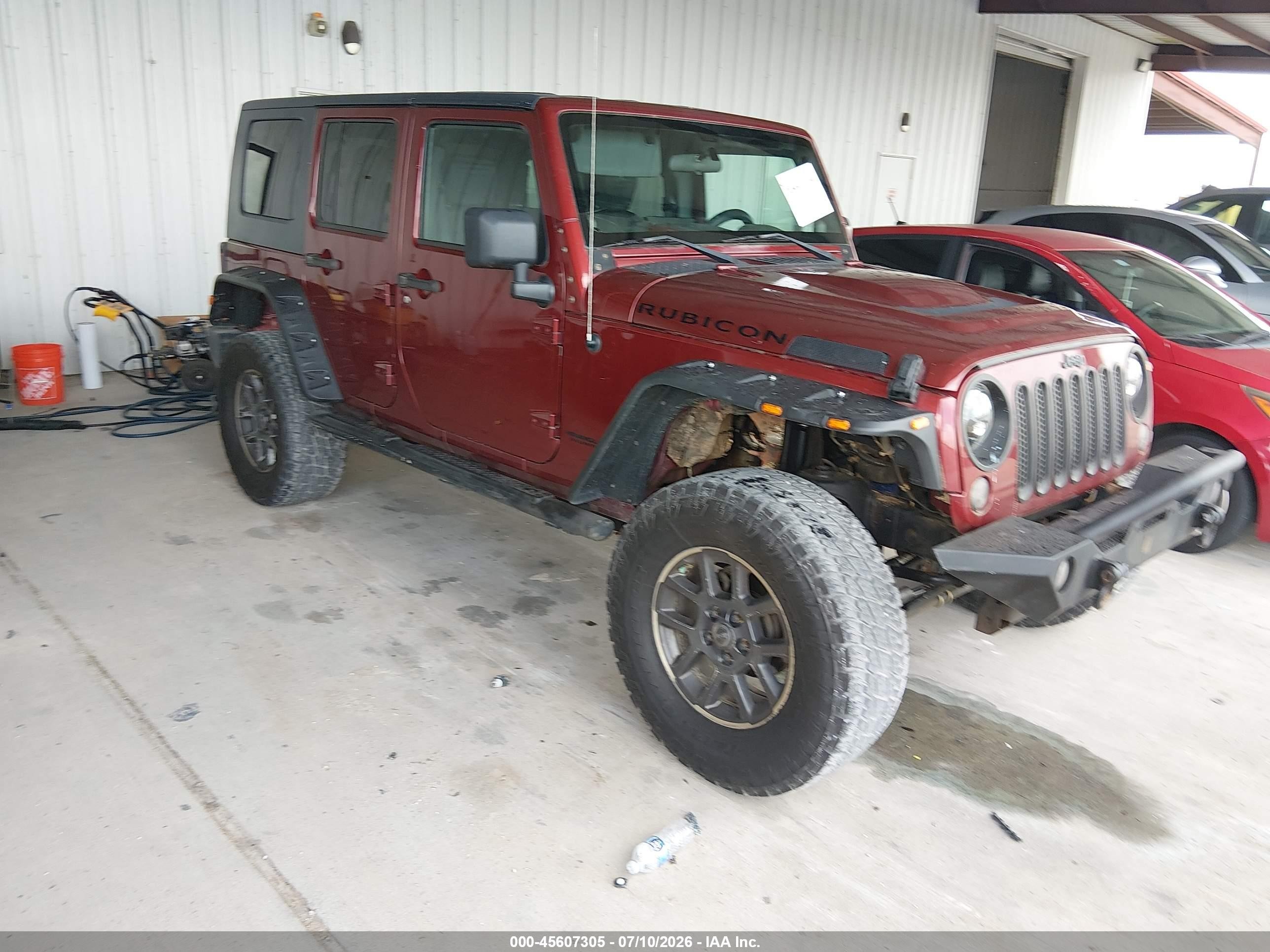 2010 Jeep Wrangler Unlimited Rubicon, VIN 1J4BA6H10AL107209 — Repossession