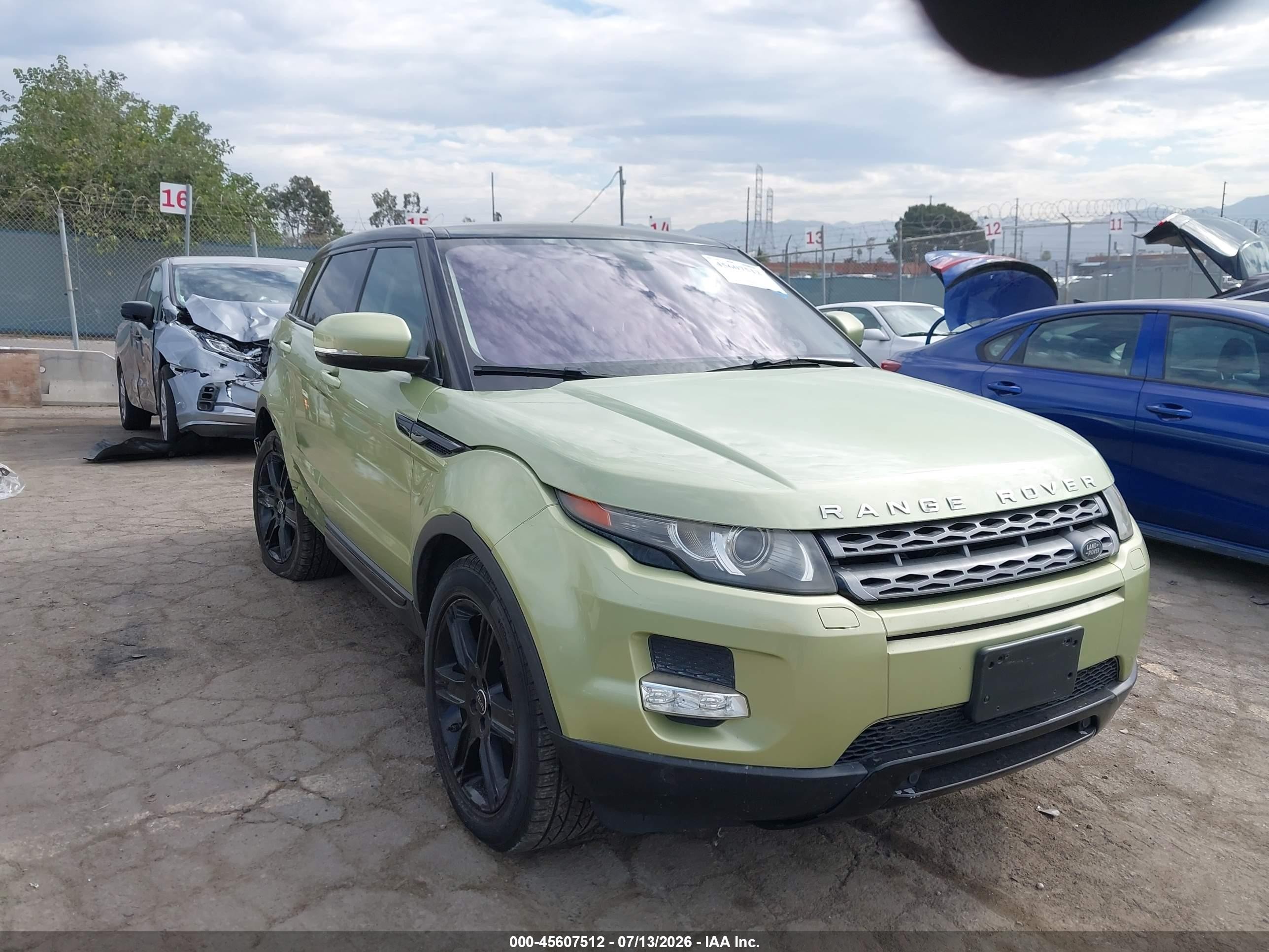 2012 Land Rover Range Rover Evoque Pure Plus, VIN SALVP2BG2CH669523 — Rear end
