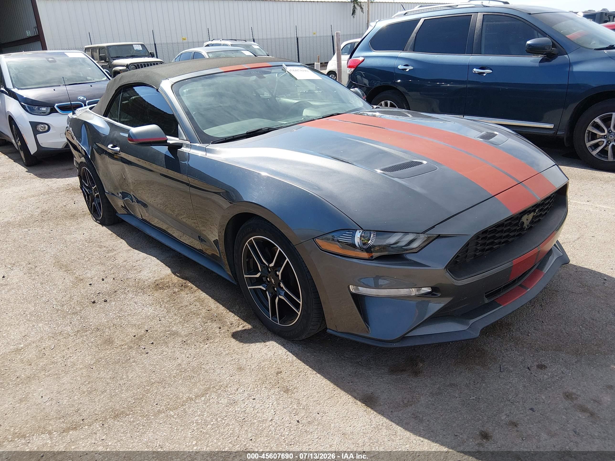 2018 Ford Mustang EcoBoost Premium, VIN 1FATP8UHXJ5145418 — Rear end