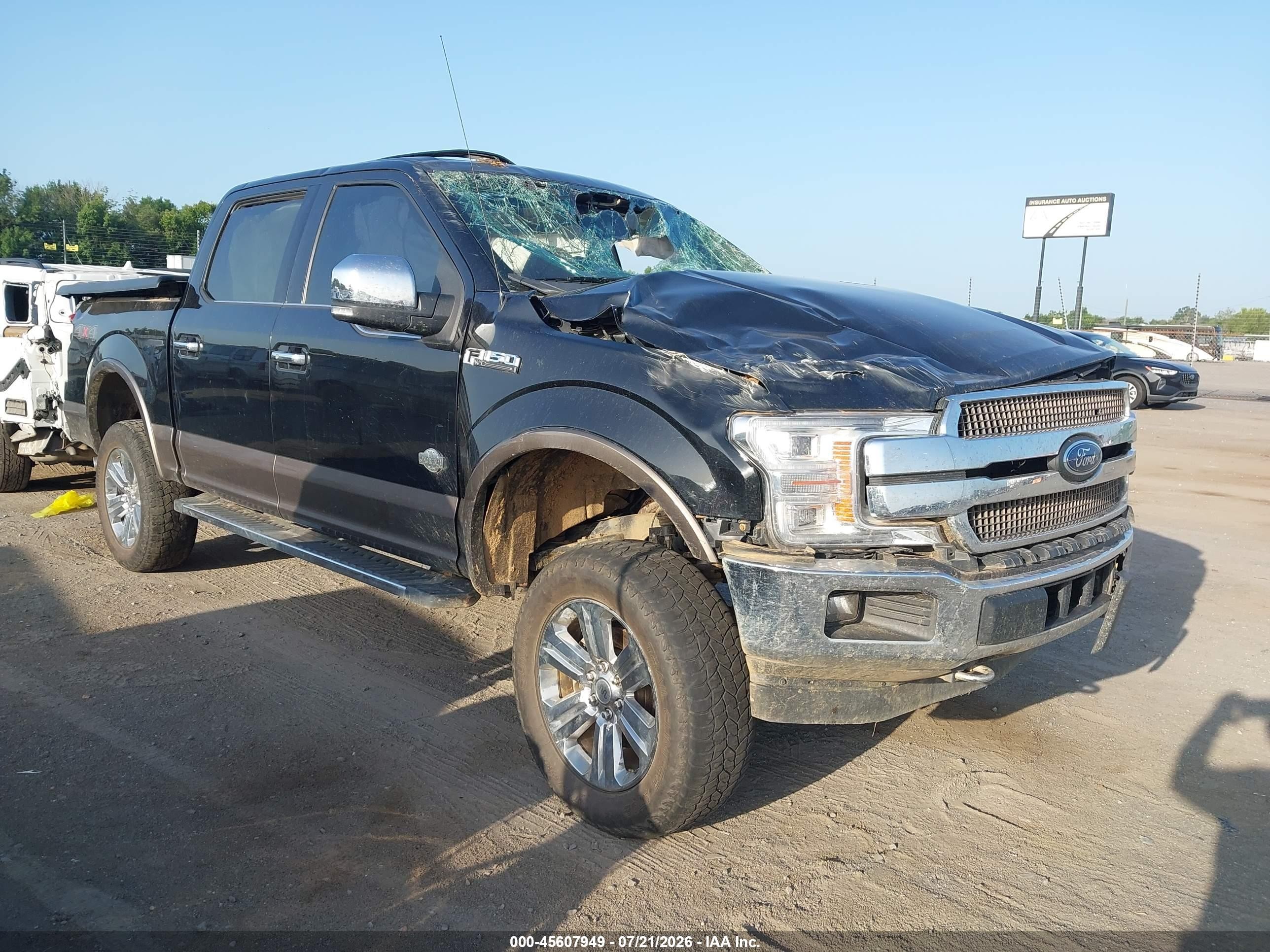 2020 Ford F-150 XLT, VIN 1FTEW1E41LFC60592 — Rollover