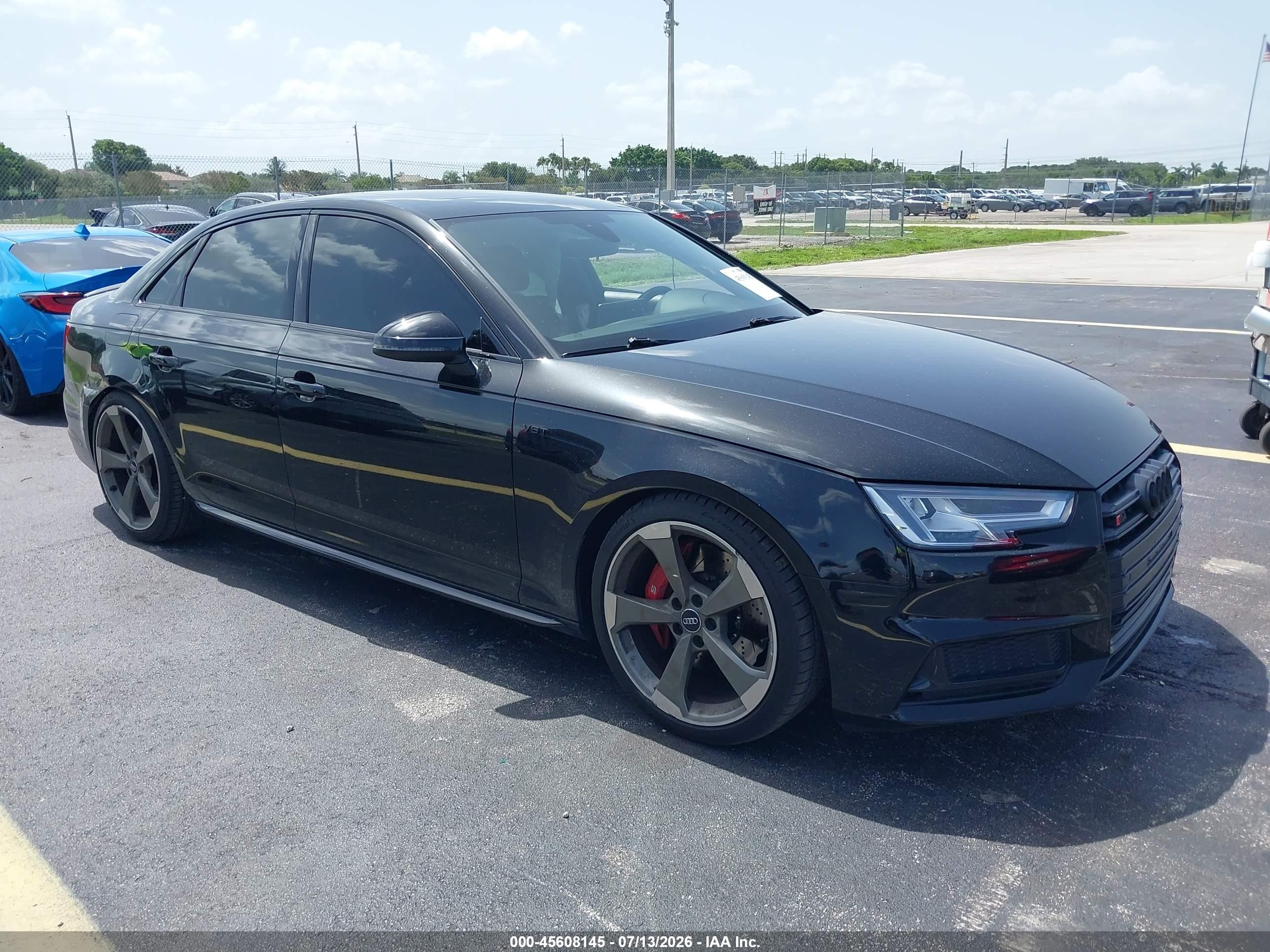 2018 Audi S4 Premium Plus, VIN WAUB4BF42JA111676 — Side