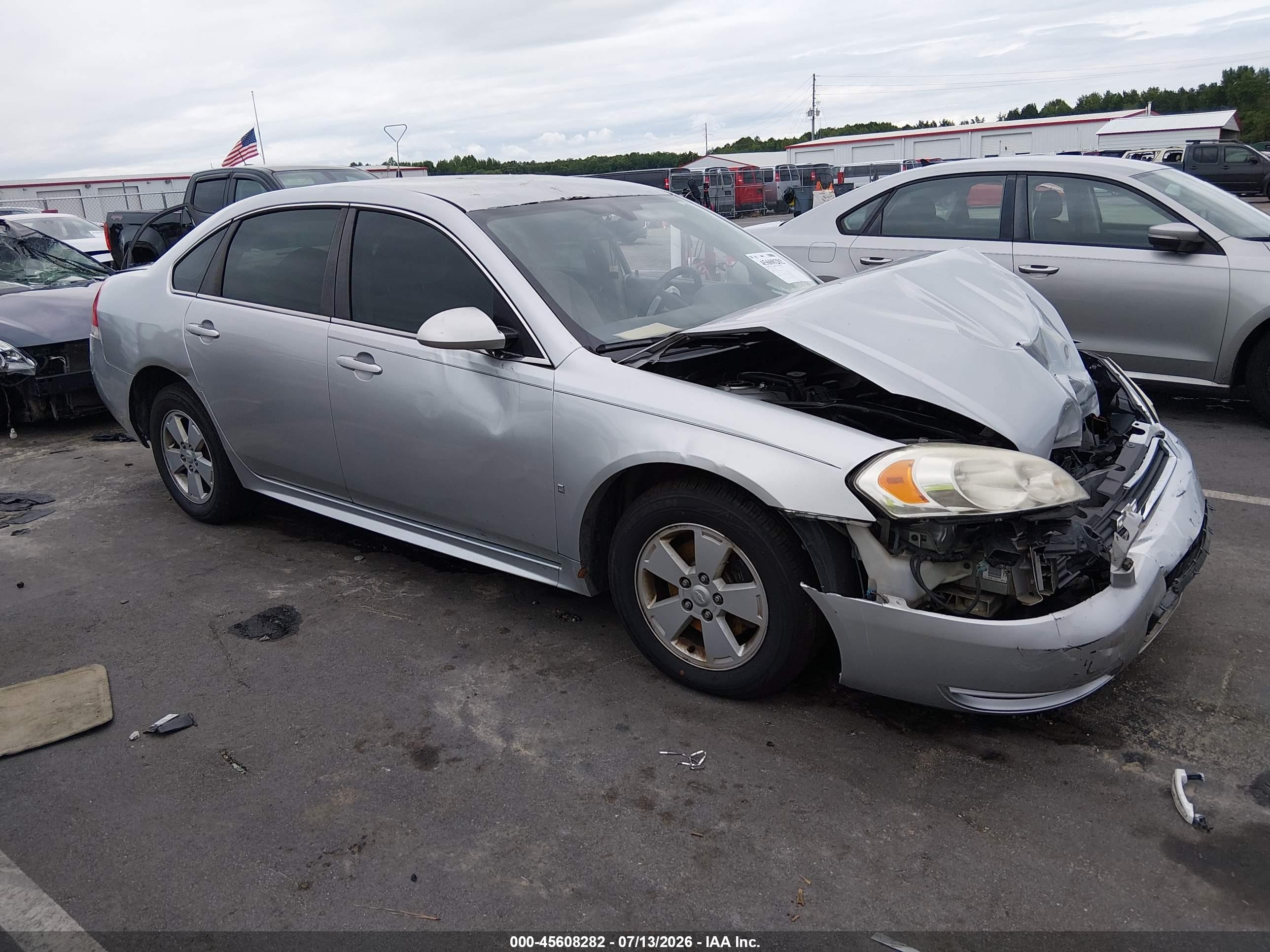 2009 Chevrolet Impala LT, VIN 2G1WT57K991152780 — Front end