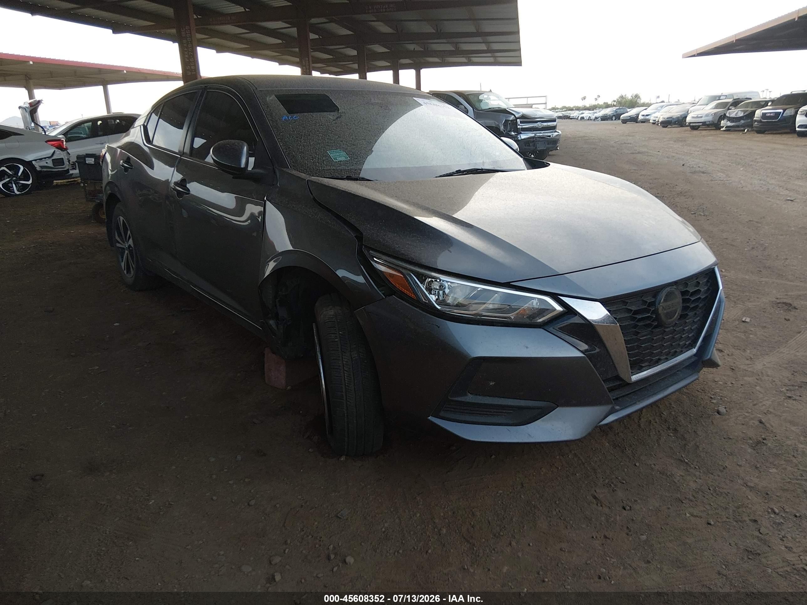 2020 Nissan Sentra SV, VIN 3N1AB8CV5LY234202 — Front end
