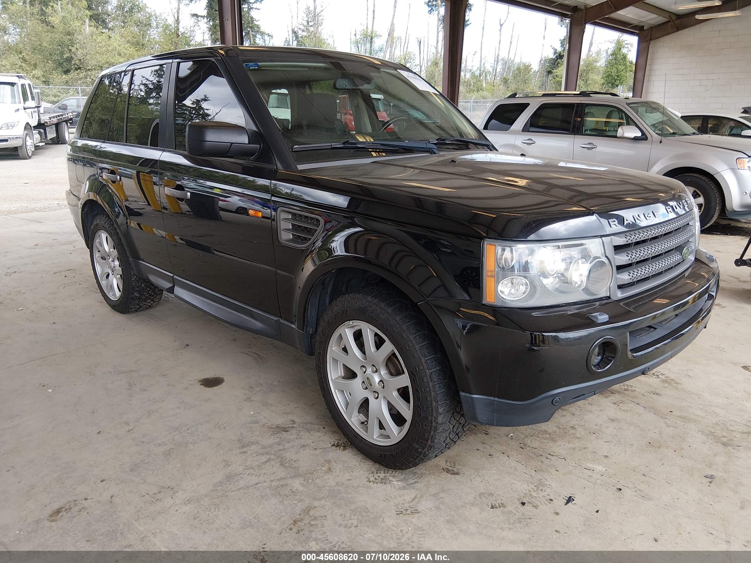 2007 Land Rover Range Rover Sport HSE, VIN SALSK25407A113549 — Rear end