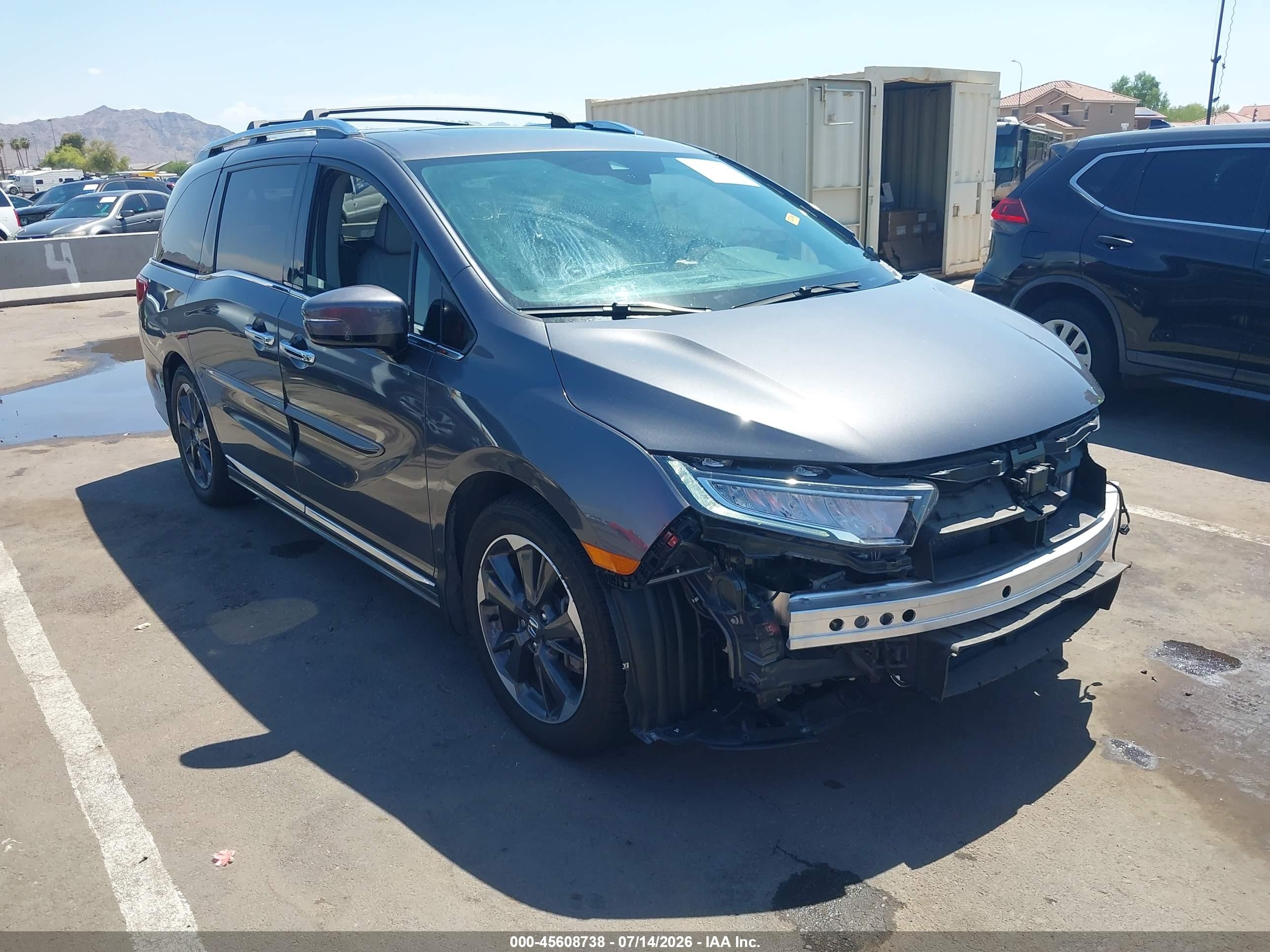 2022 Honda Odyssey Elite, VIN 5FNRL6H95NB054553 — Бок