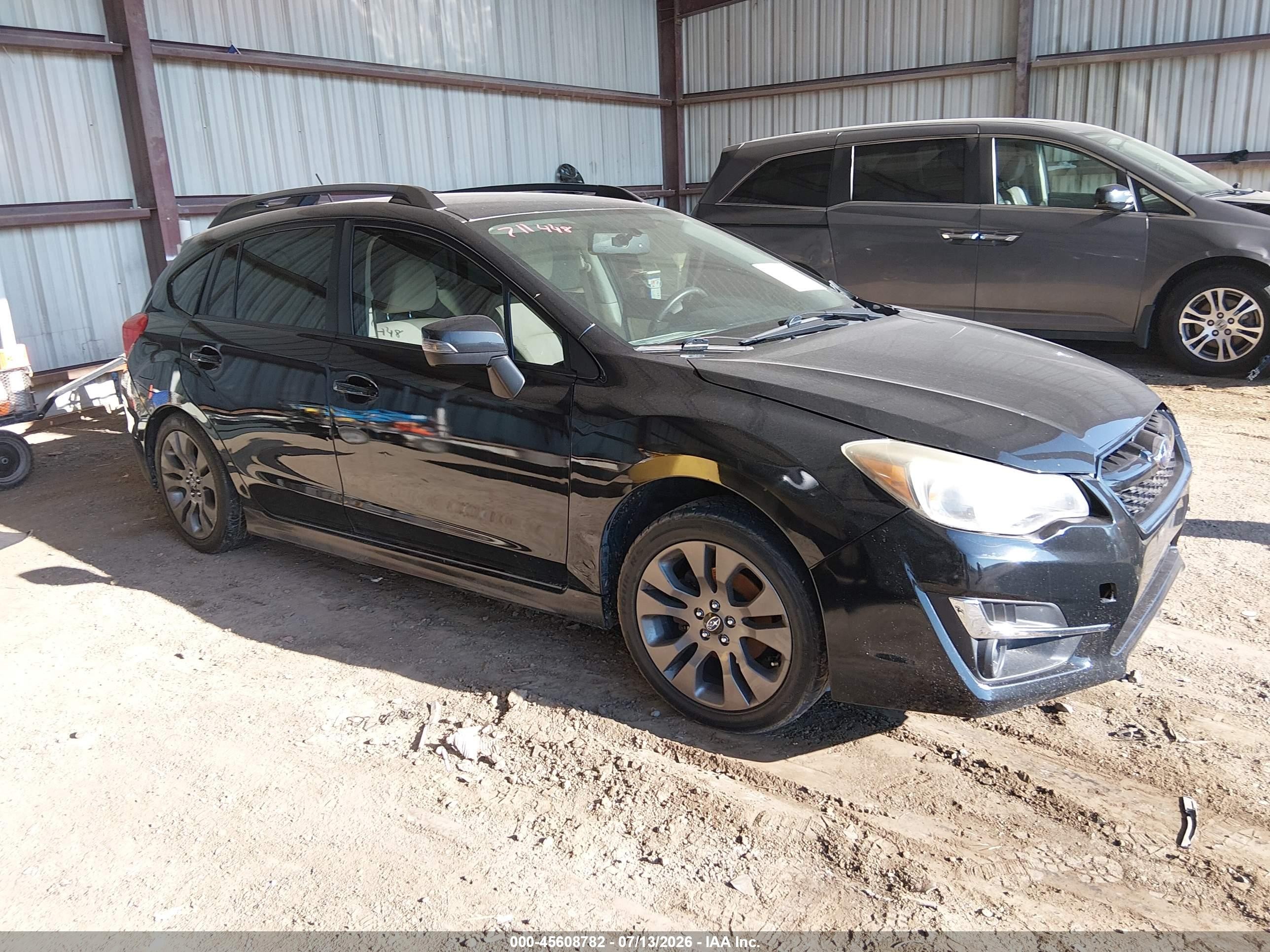 2015 Subaru Impreza Special Sports Premium, VIN JF1GPAT61F9313312 — Rear end