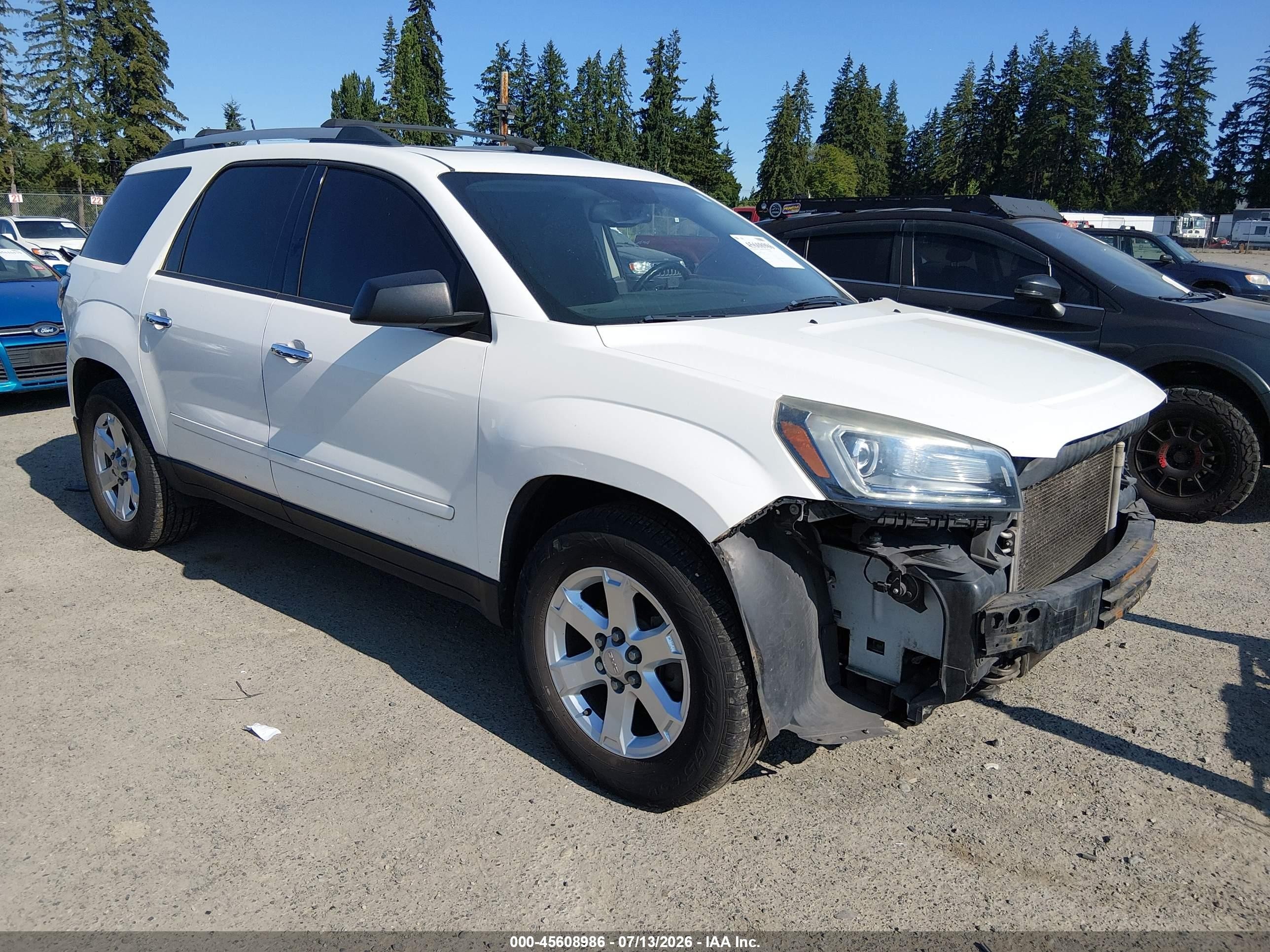 2015 GMC Acadia SLE, VIN 1GKKVPKD1FJ305629 — Side
