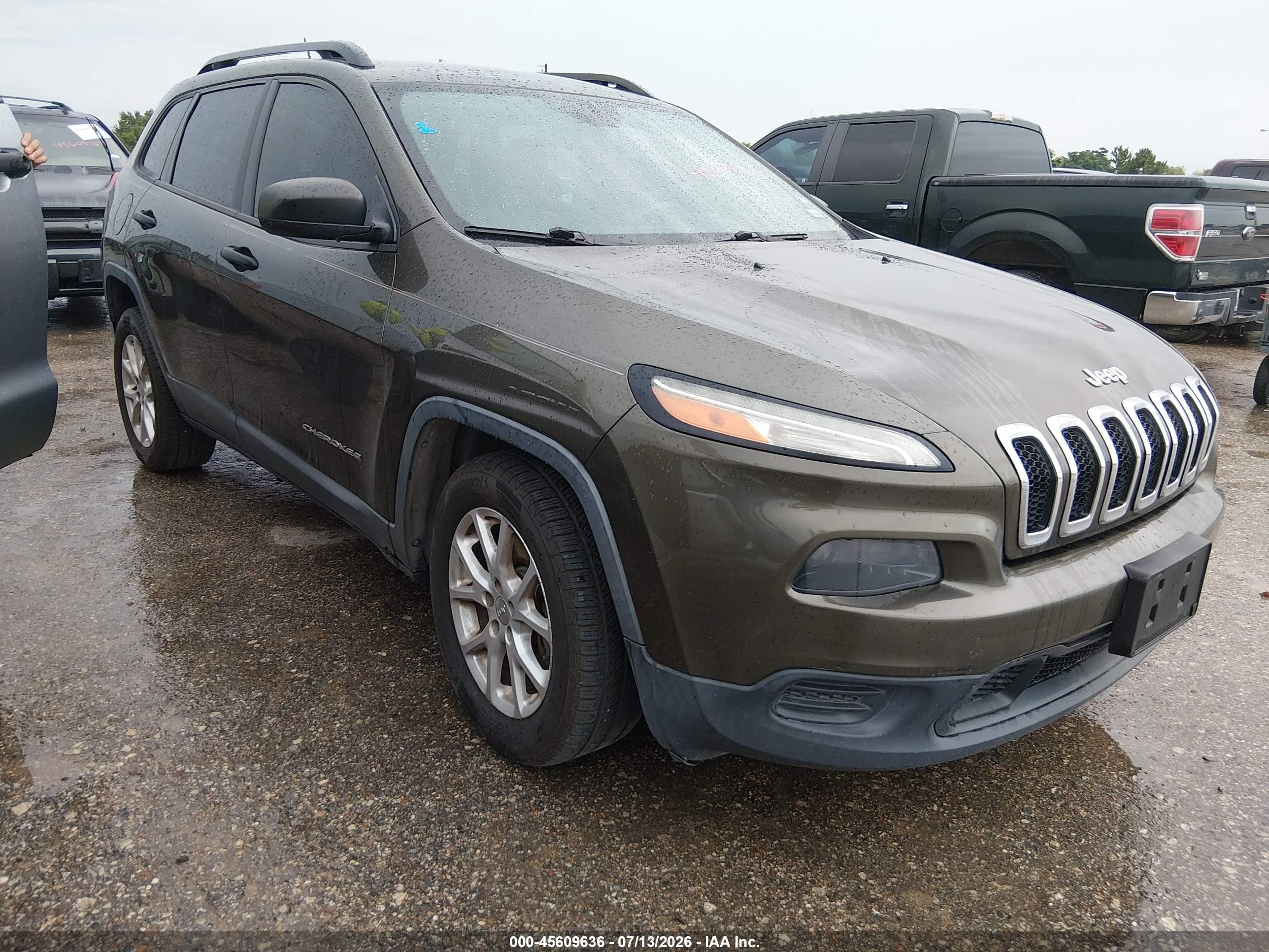 2015 Jeep Cherokee Sport, VIN 1C4PJLAB1FW760523 — Обычный износ