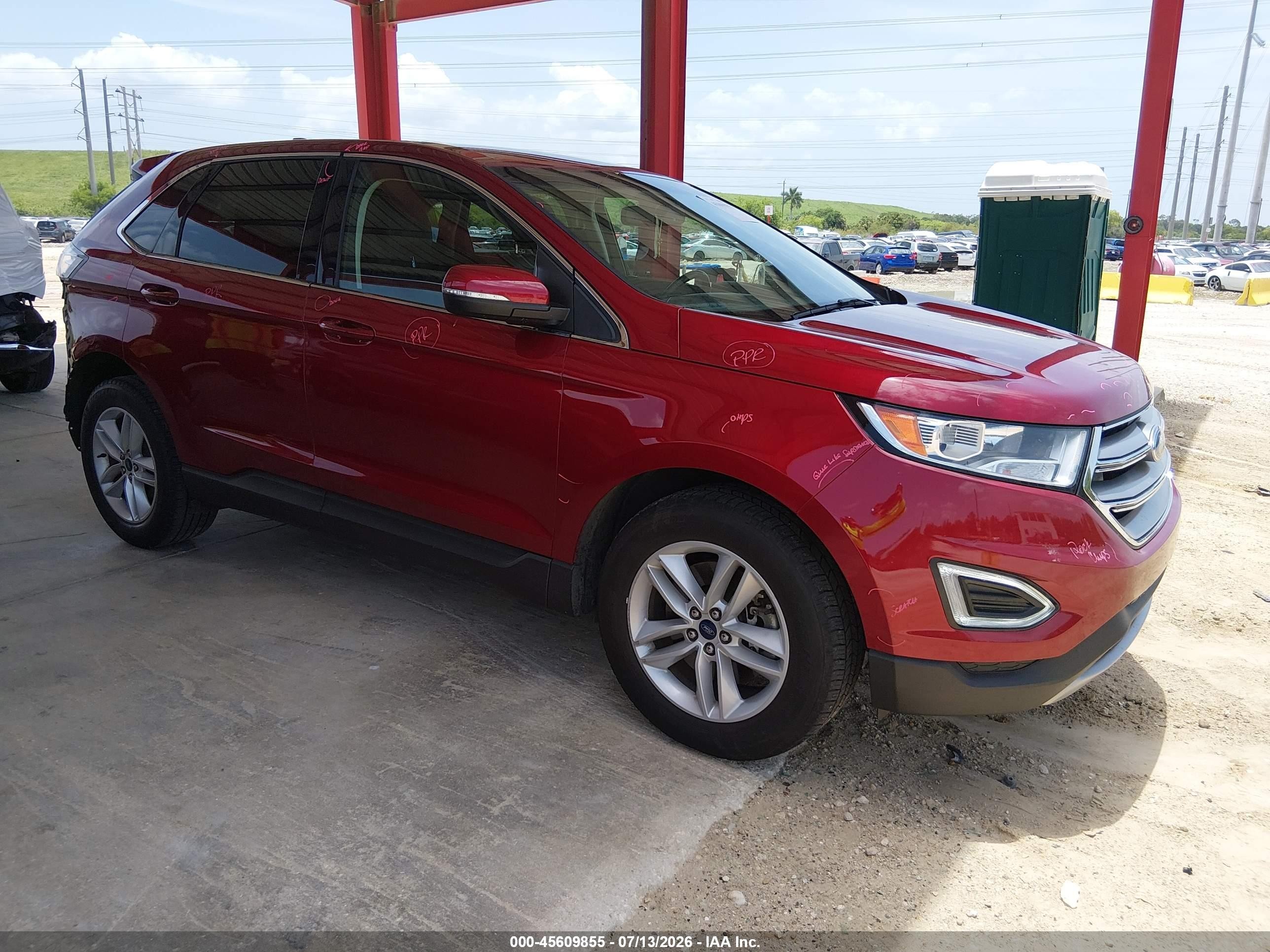 2018 Ford Edge SEL, VIN 2FMPK4J93JBC54763 — Зад