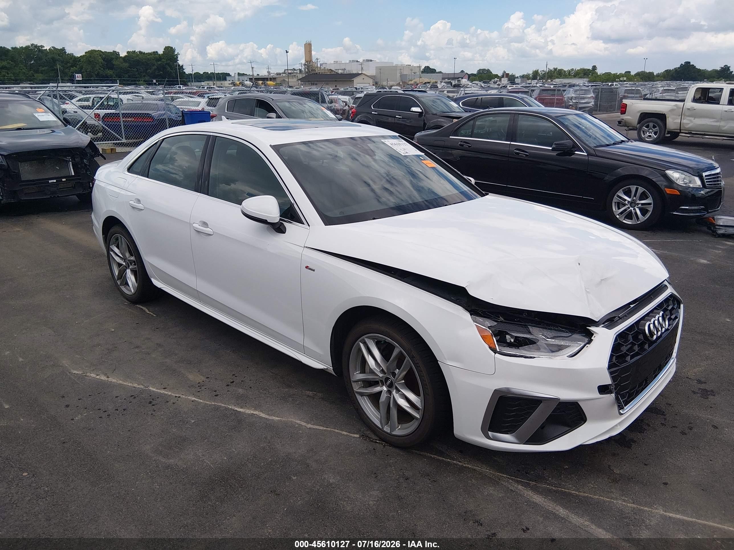 2020 Audi A4 Premium, VIN WAUDNAF49LA073611 — Front end