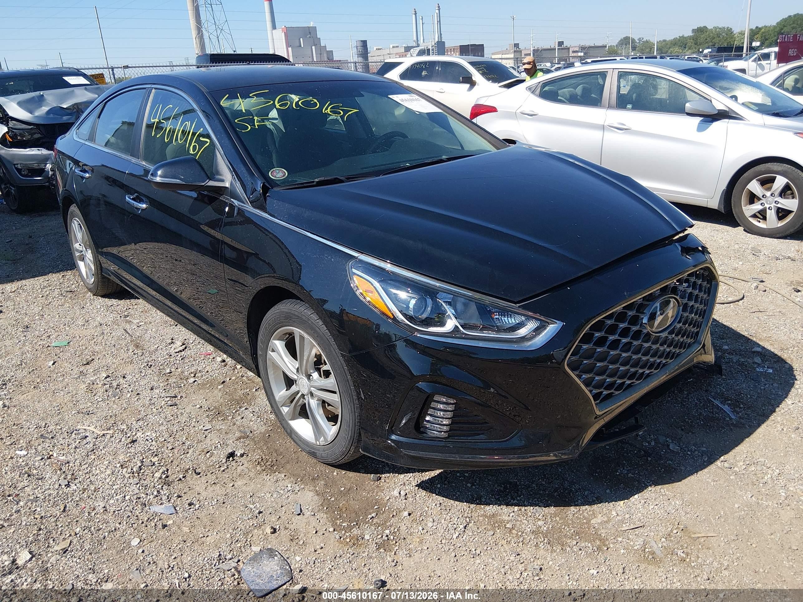 2019 Hyundai Sonata Sport, VIN 5NPE34AF8KH752672 — Перед