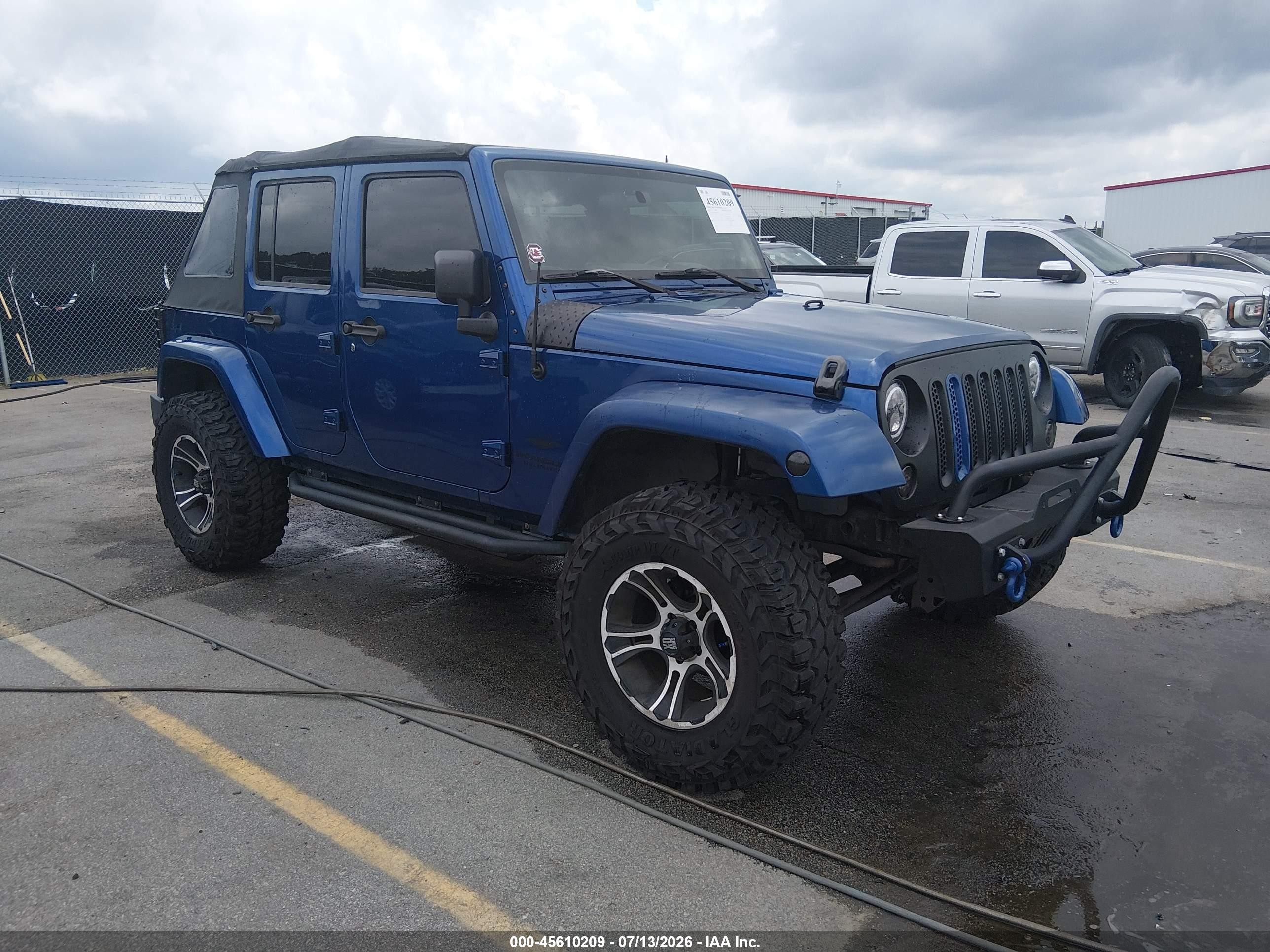 2010 Jeep Wrangler Unlimited Sahara, VIN 1J4HA5H11AL146251 — Rear end