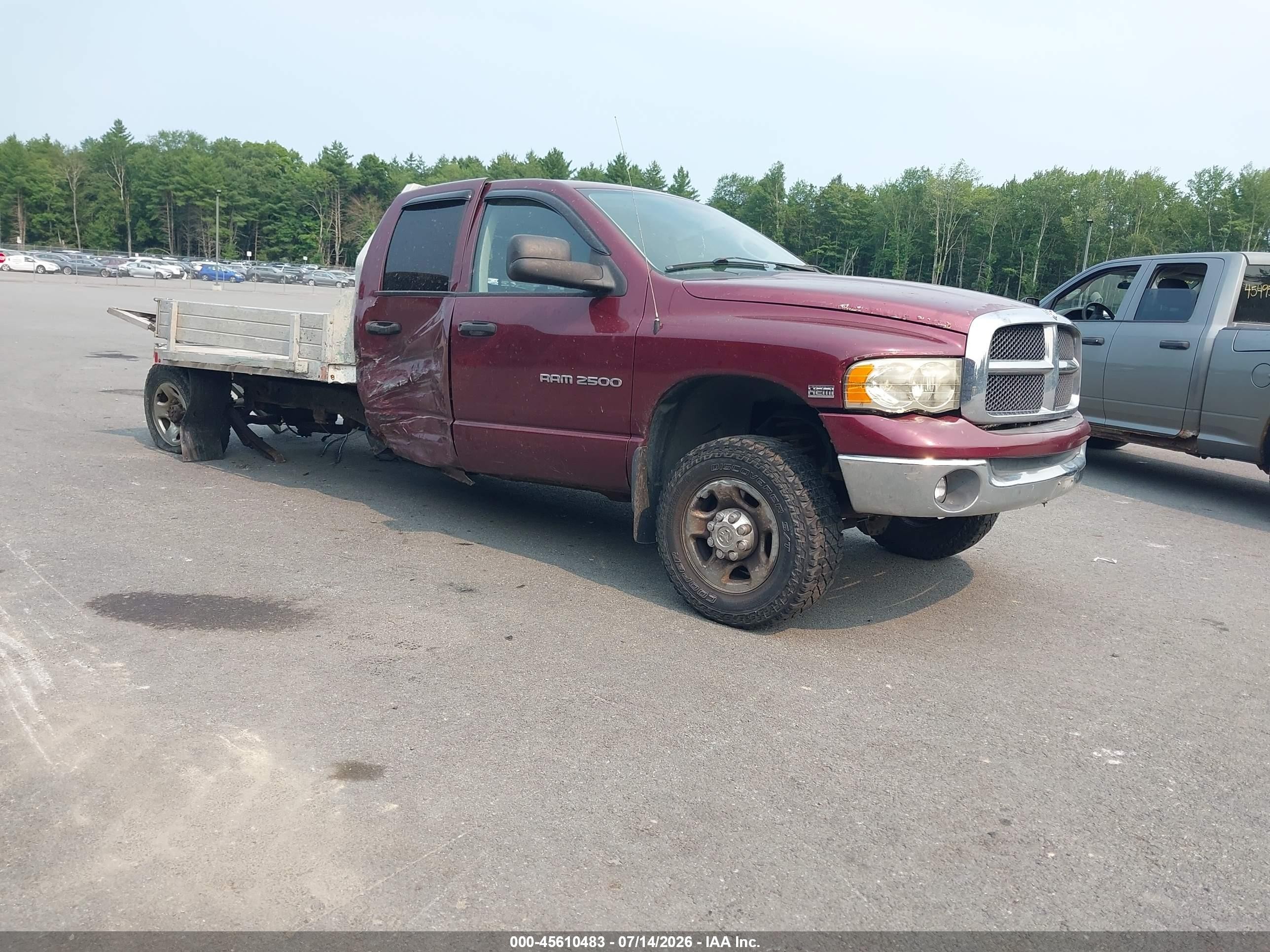 2003 Dodge 2500 ST, VIN 3D7KU28D63G782567 — Side