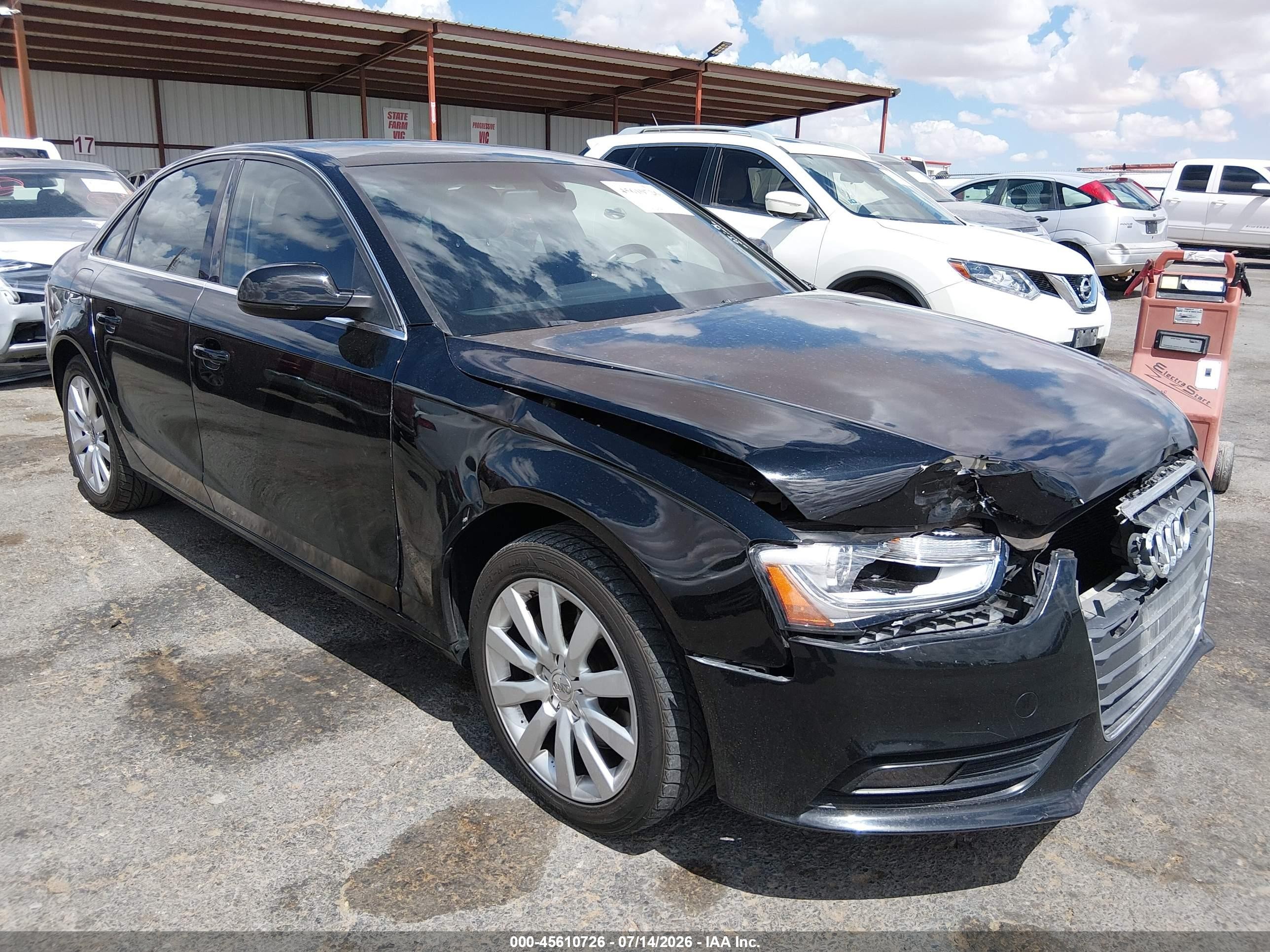 2013 Audi A4 Premium, VIN WAUAFAFL3DA171333 — Front end