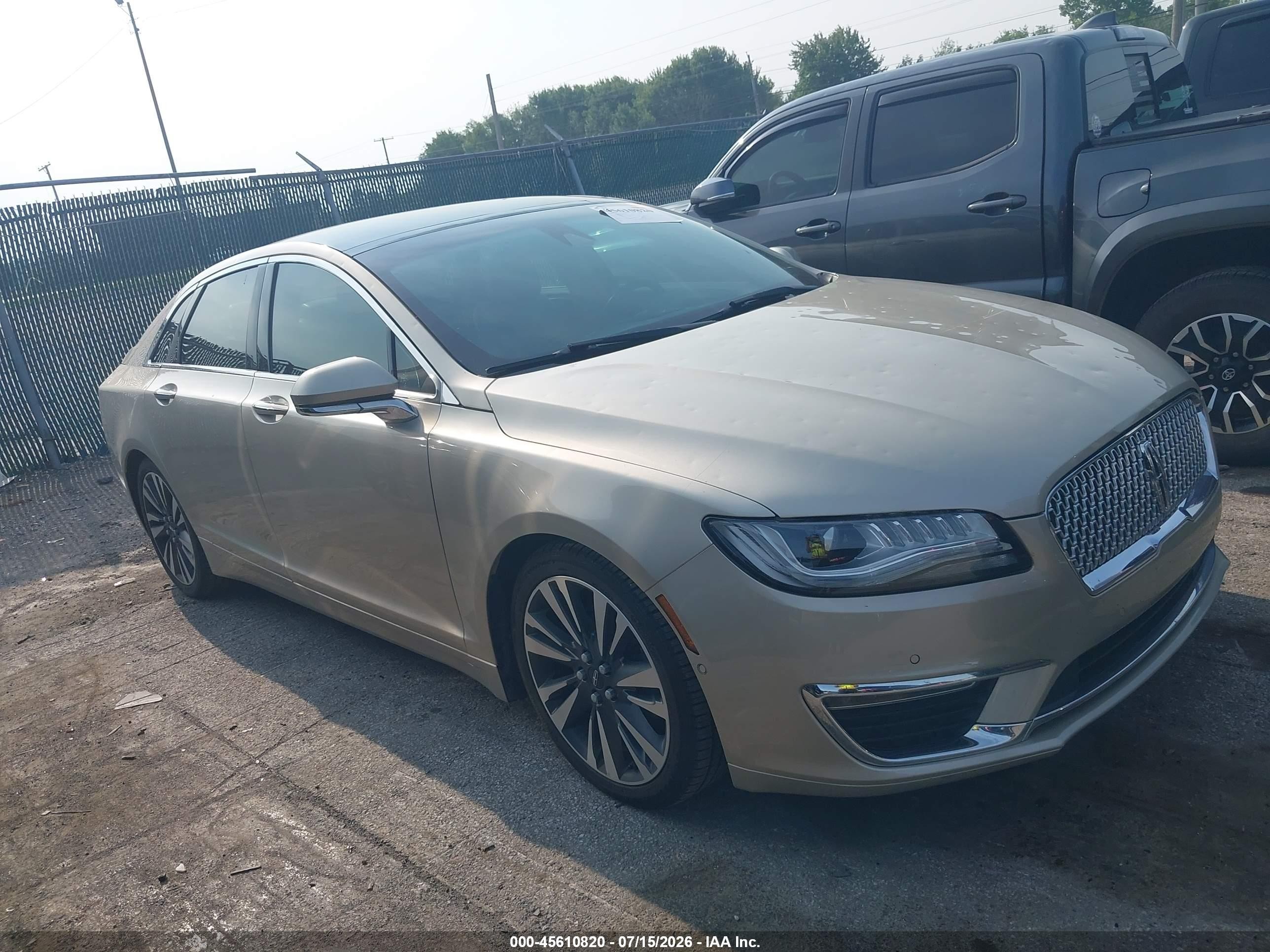 2017 Lincoln MKZ Reserve, VIN 3LN6L5F90HR653455 — Hail