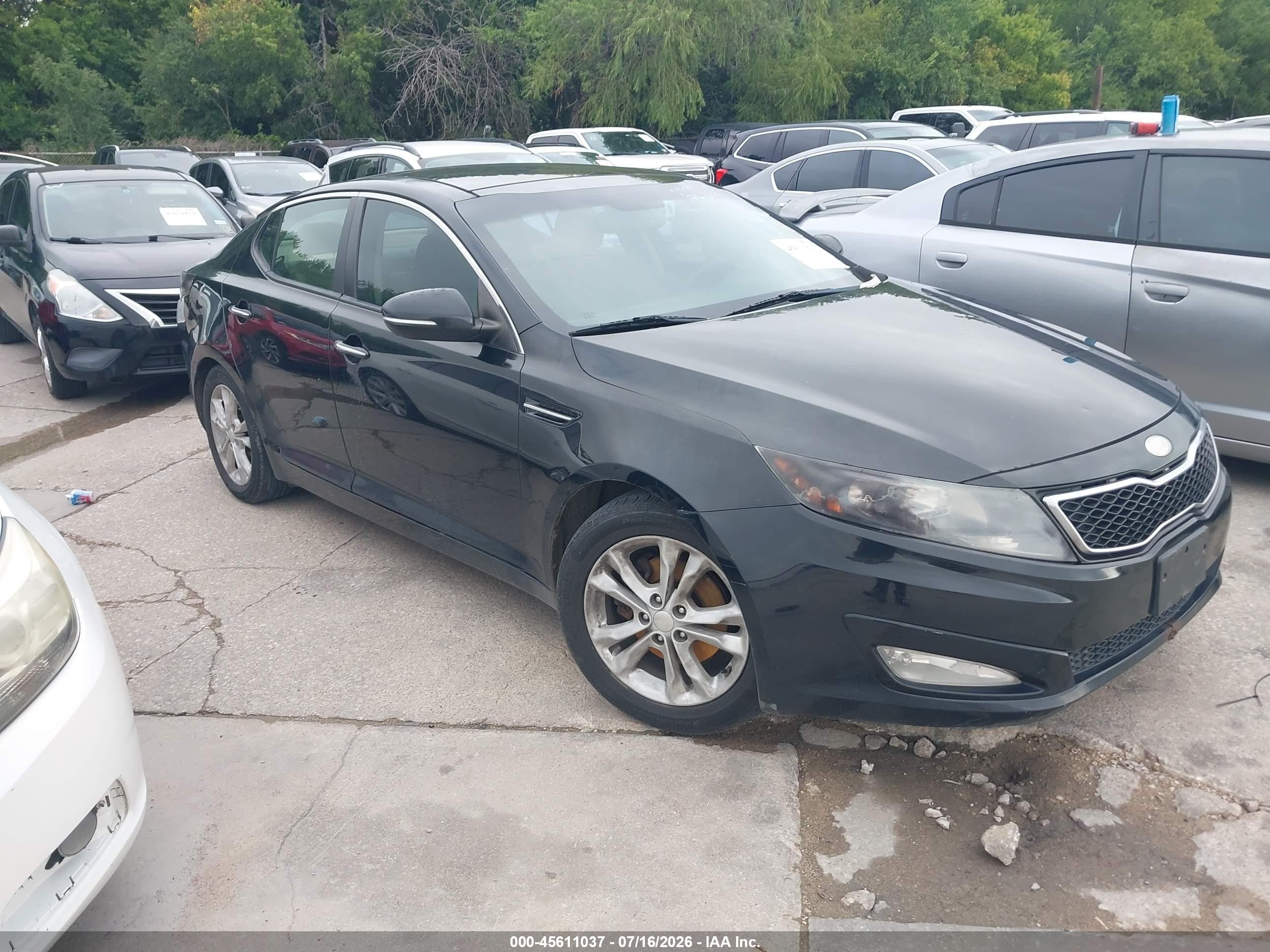 2013 Kia Optima EX, VIN 5XXGN4A76DG214580 — Repossession