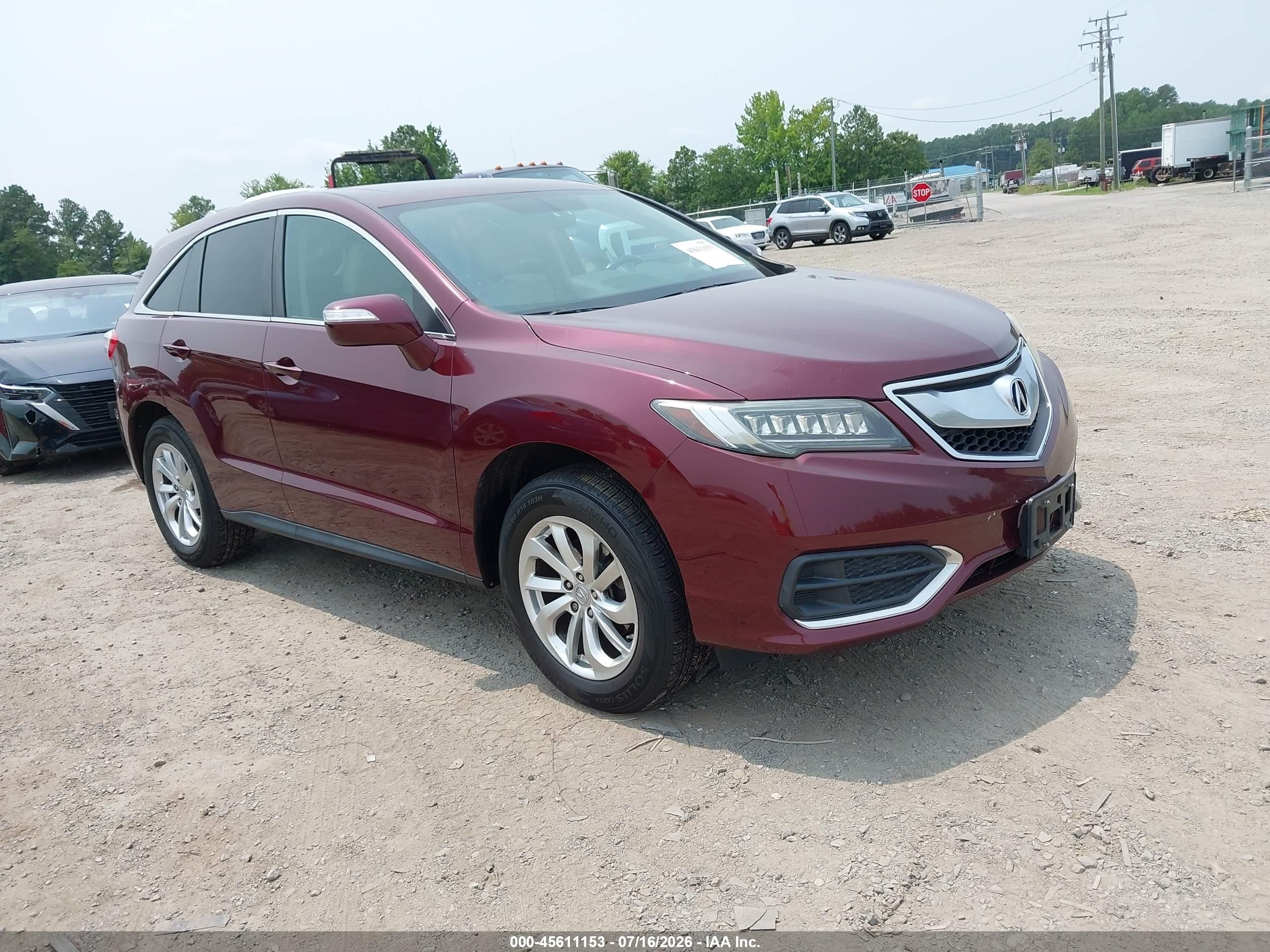 2016 Acura RDX Technology, VIN 5J8TB4H55GL008765 — Not stated