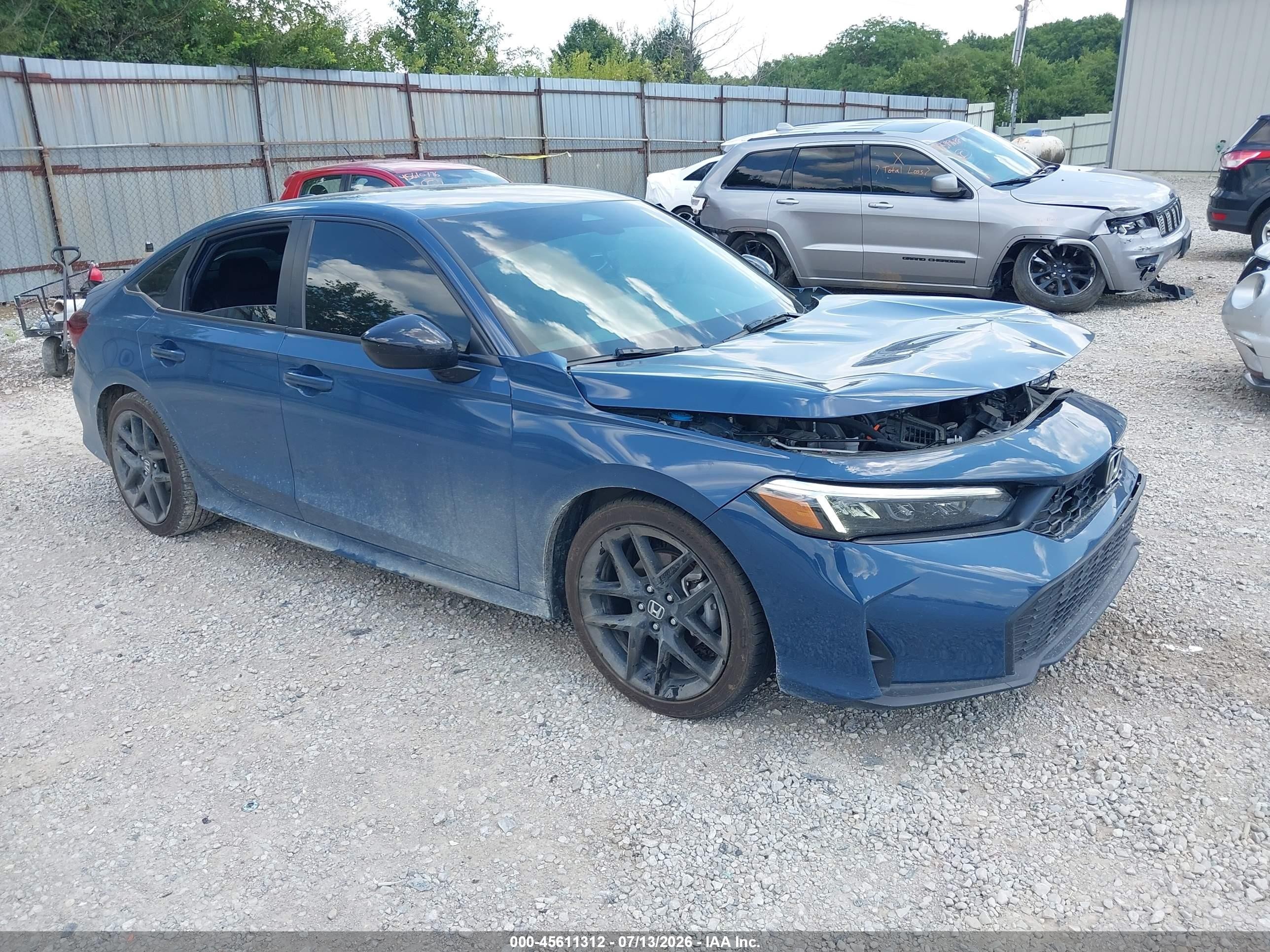2025 Honda Civic Sport, VIN 2HGFE2F58SH543915 — Front end