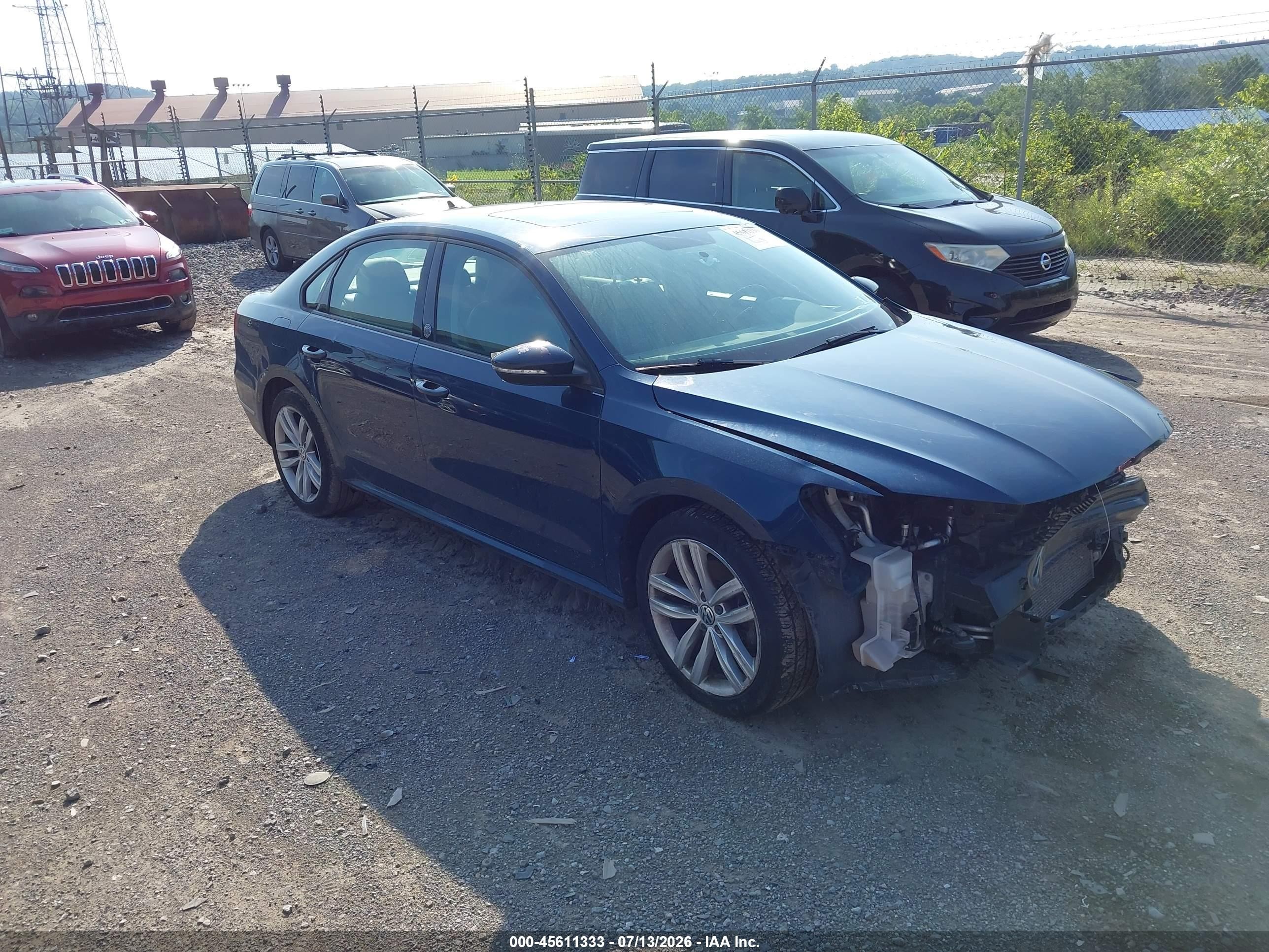 2019 Volkswagen Passat Wolfsburg Edition, VIN 1VWLA7A37KC003987 — Front end