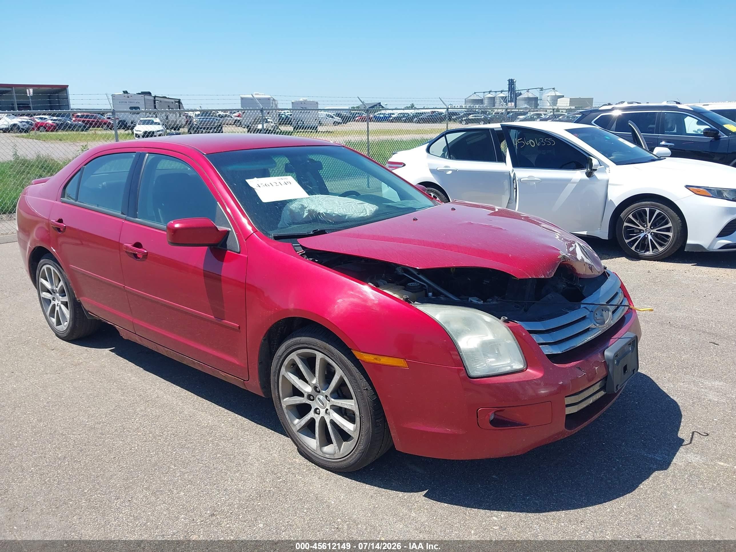 2008 Ford Fusion SE, VIN 3FAHP07Z38R222441 — Front end