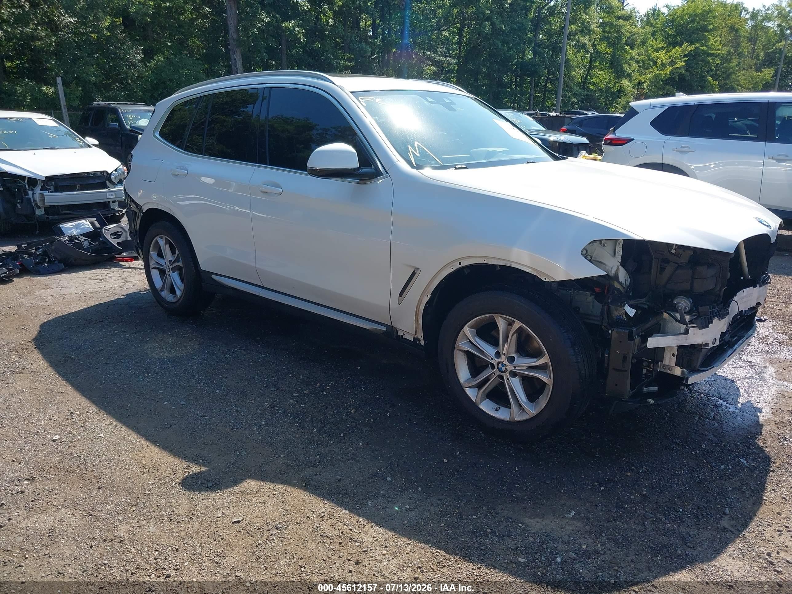 2021 BMW X3 xDrive30i, VIN 5UXTY5C08M9F41606 — По всему кузову