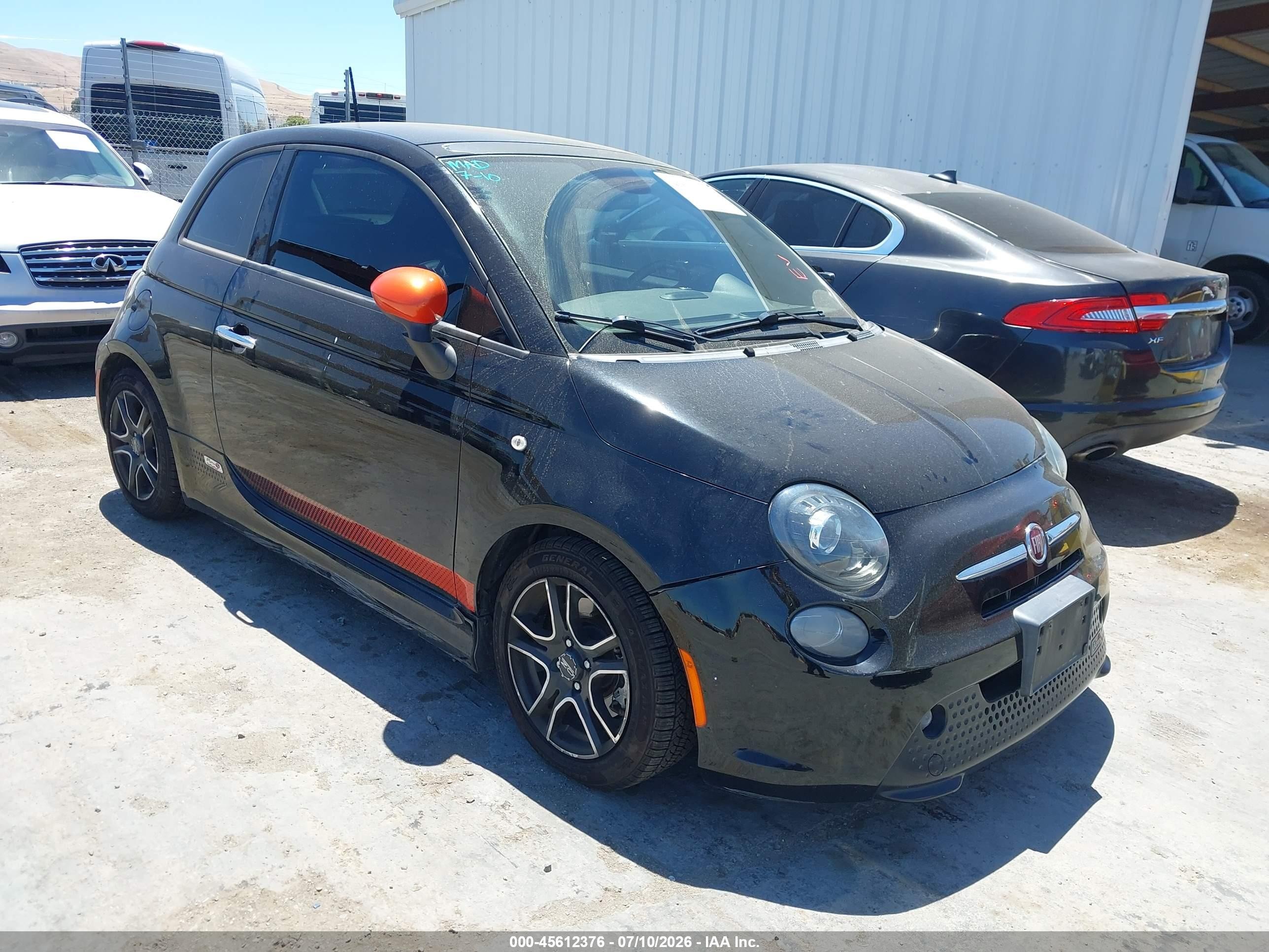 2014 FIAT 500e, VIN 3C3CFFGE1ET189580 — Front end