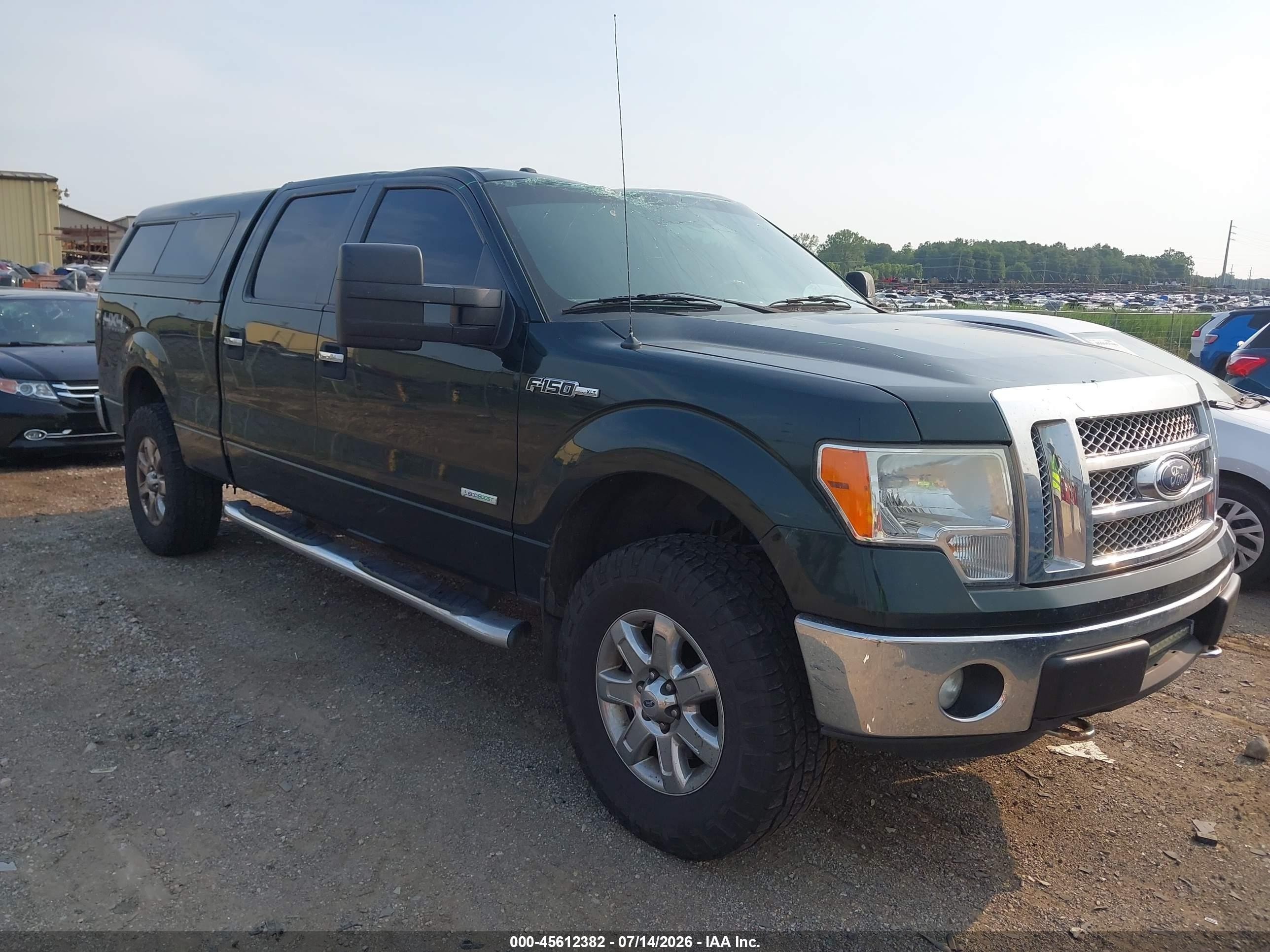 2013 Ford F-150 XL, VIN 1FTFW1ET4DFC41418 — Roof