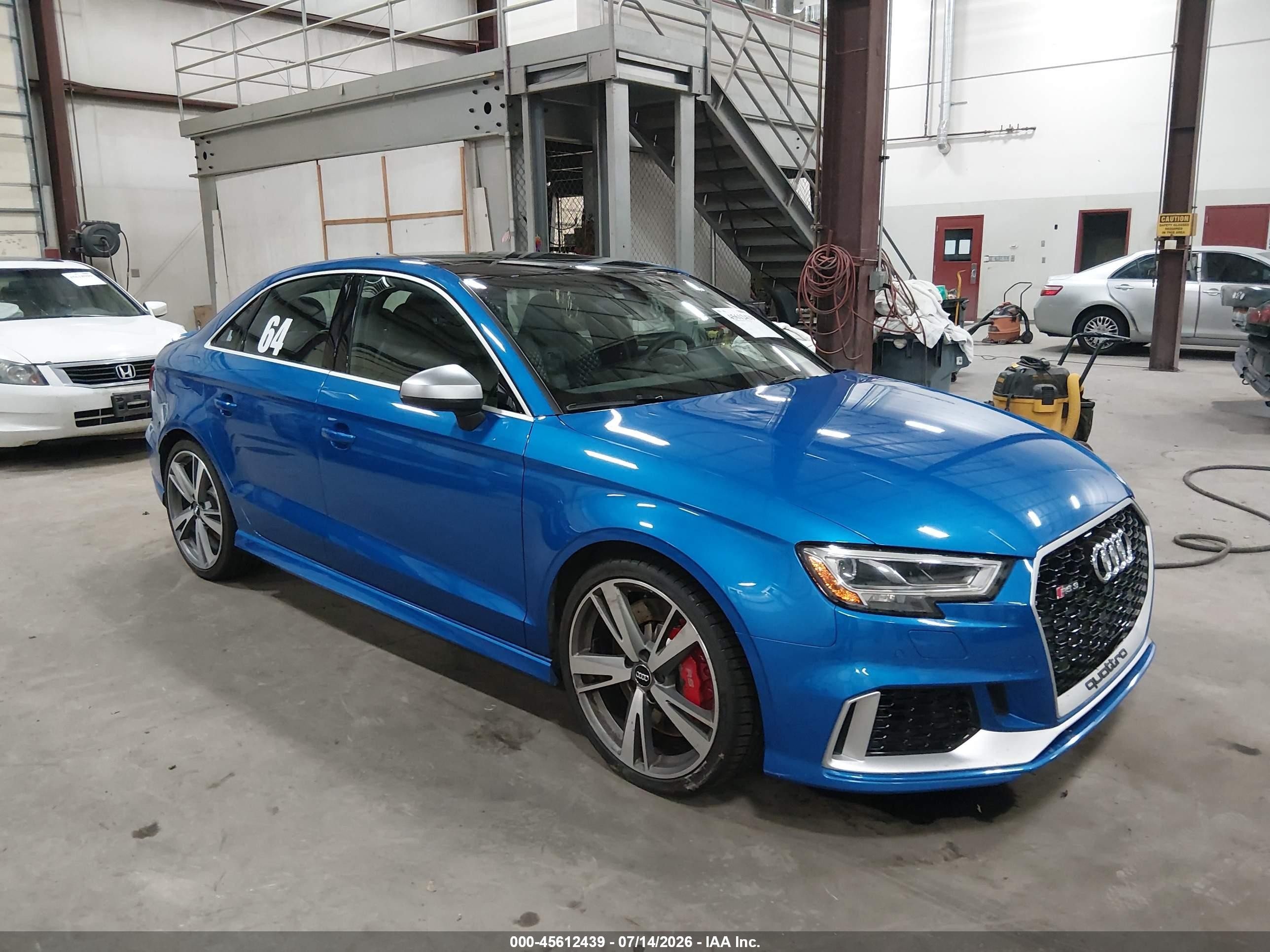 2018 Audi RS 3, VIN WUABWHFF1J1905301 — Water / flood