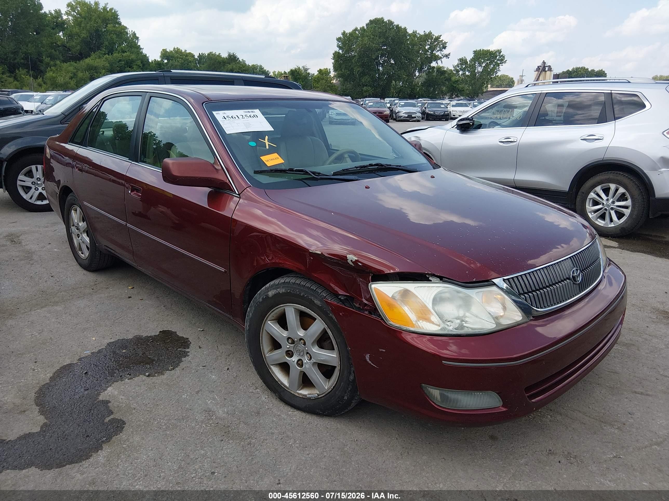 2001 Toyota Avalon XLS, VIN 4T1BF28B31U178676 — Бок