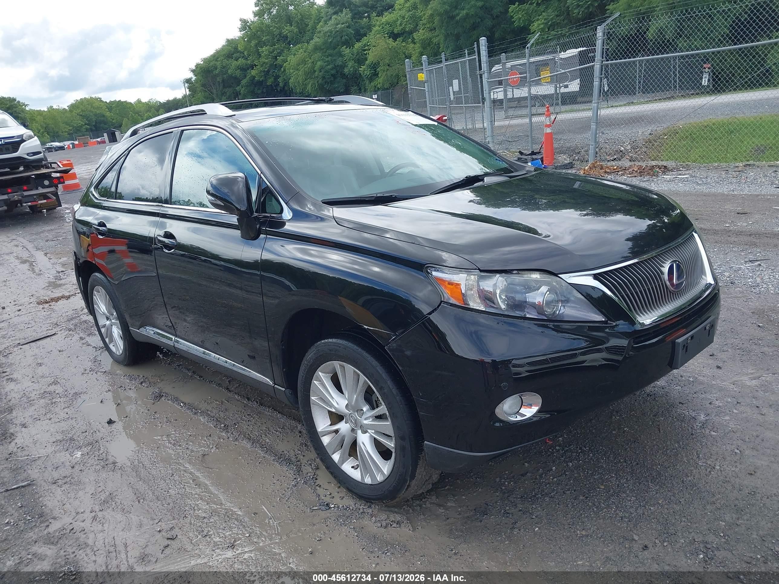 2012 Lexus RX 450h, VIN JTJBC1BA6C2432612 — Rear end