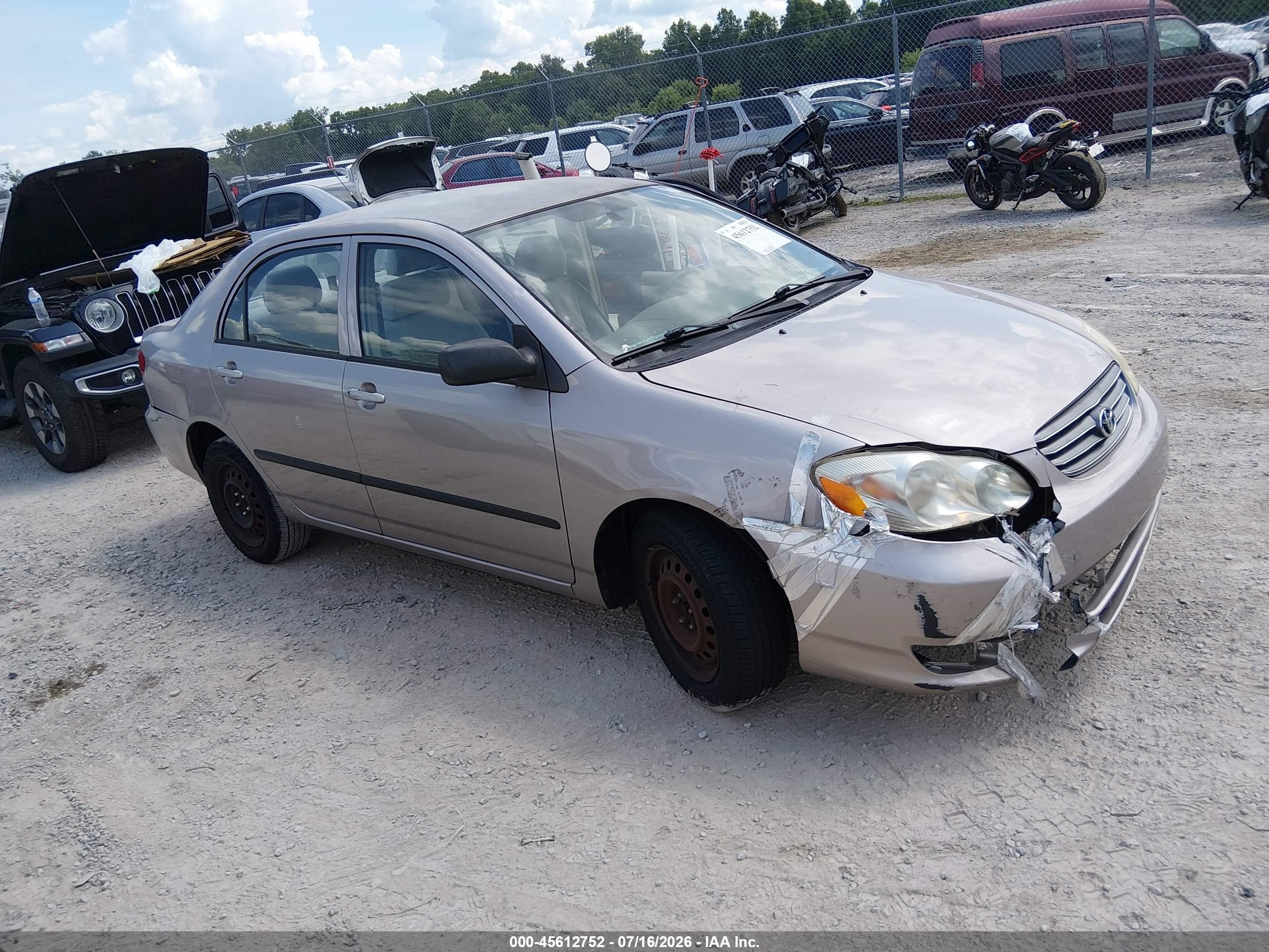 2003 Toyota Corolla CE, VIN 1NXBR32EX3Z070736 — Side