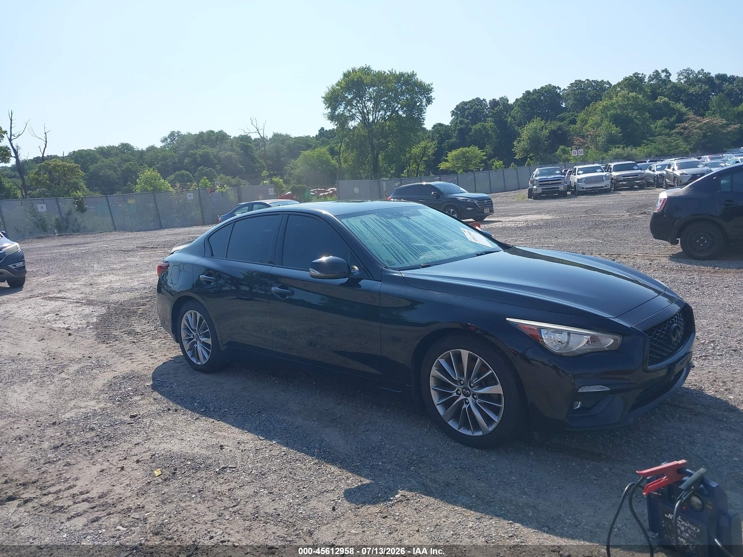 2018 Infiniti Q50 Luxe, VIN JN1EV7AR9JM436601 — Water / flood