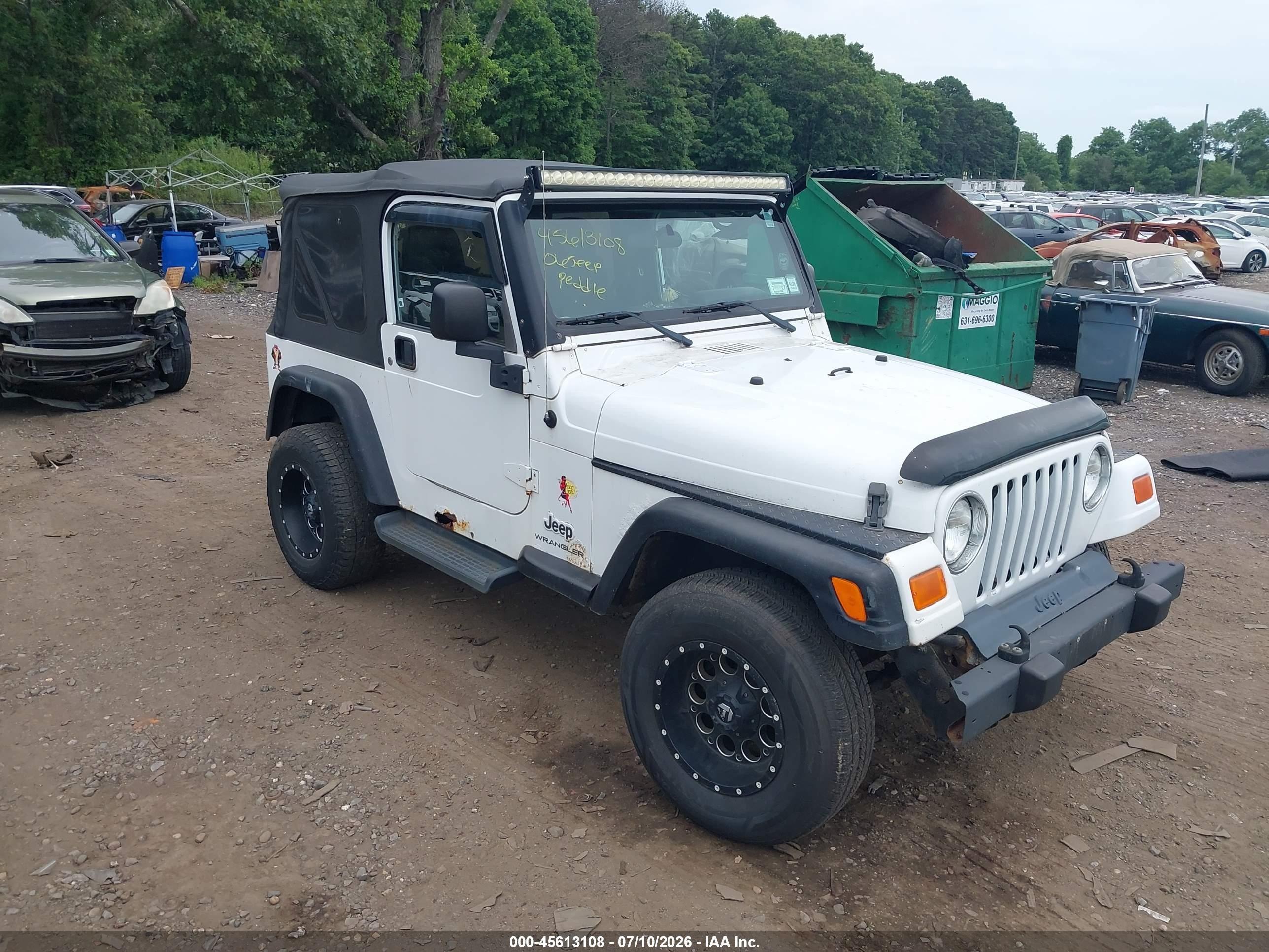 2006 Jeep Wrangler X, VIN 1J4FA39S36P737359 — Normal wear